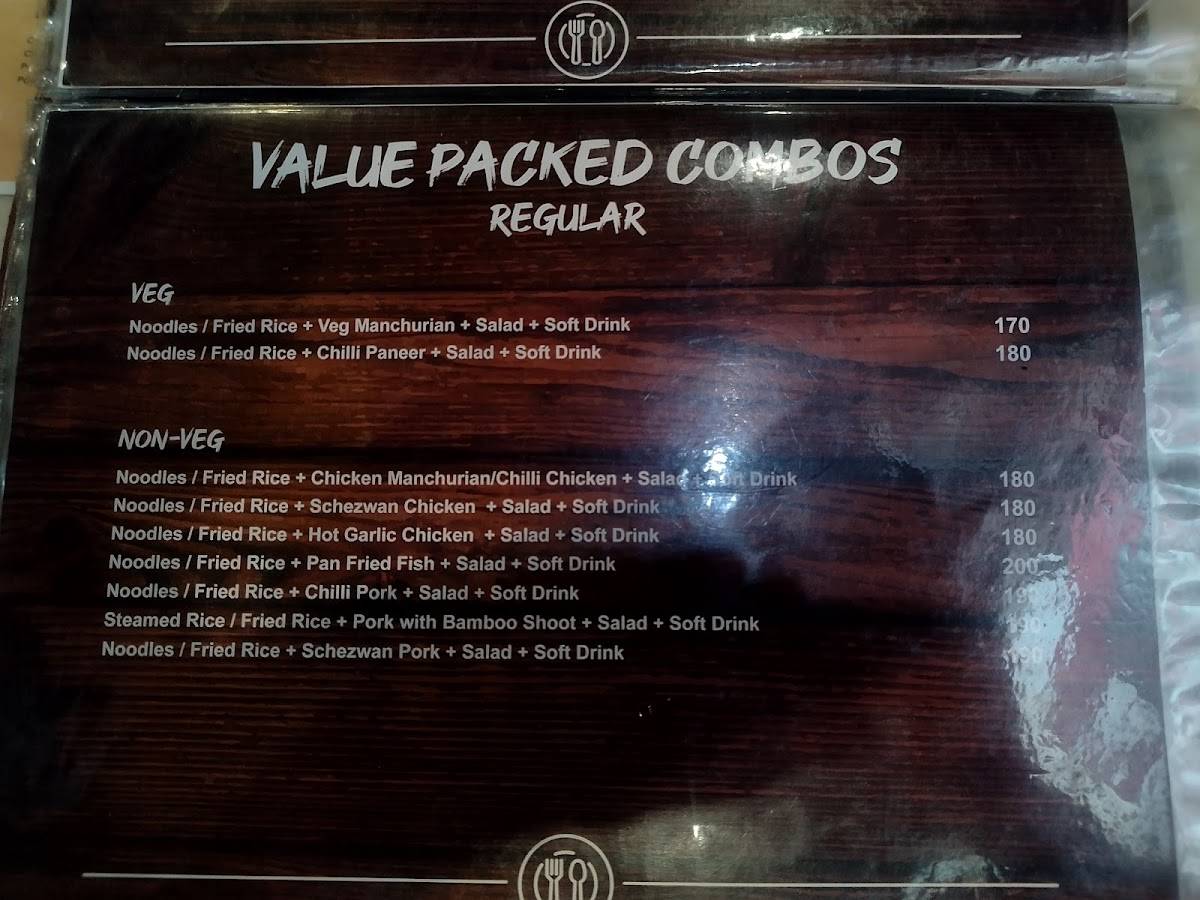 Fat Belly menu