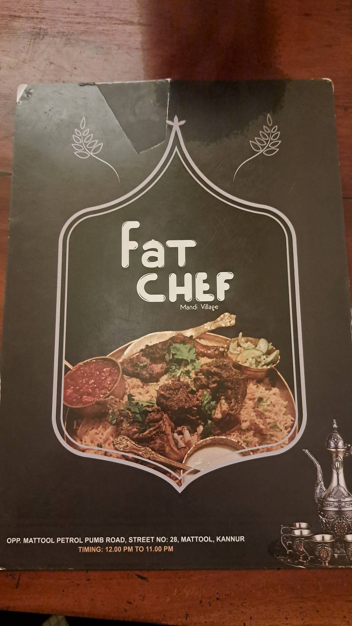 Fat Chef Mandi Village menu