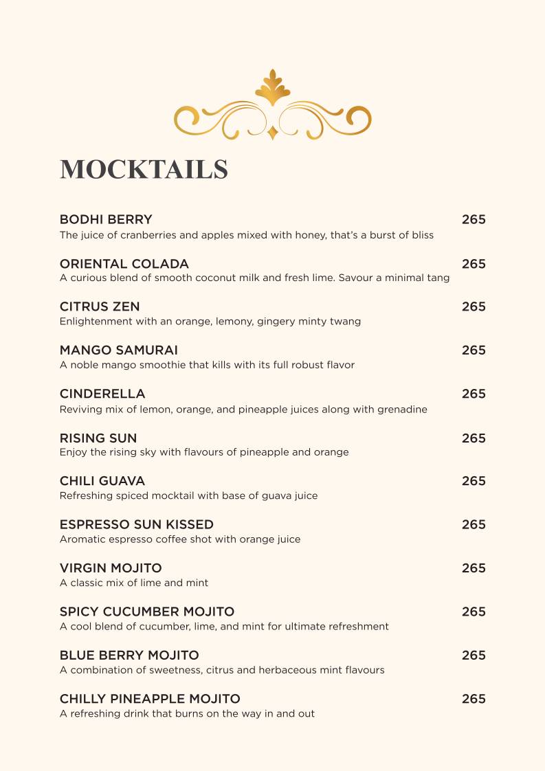 Feast India Co. Awadhi & Asian Restaurant menu