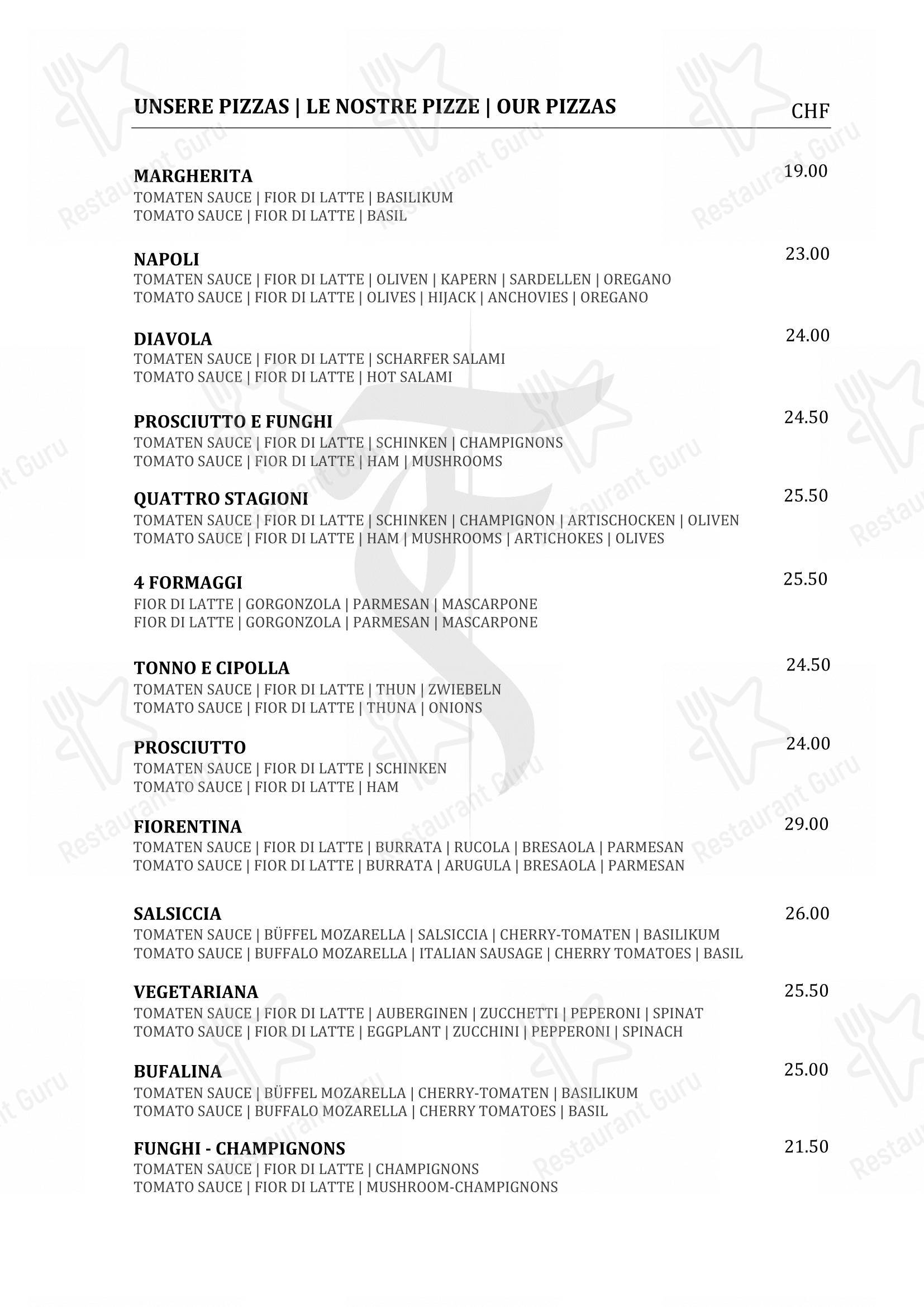 Ночное меню per Restaurant Fiorentina Basel in Basilea