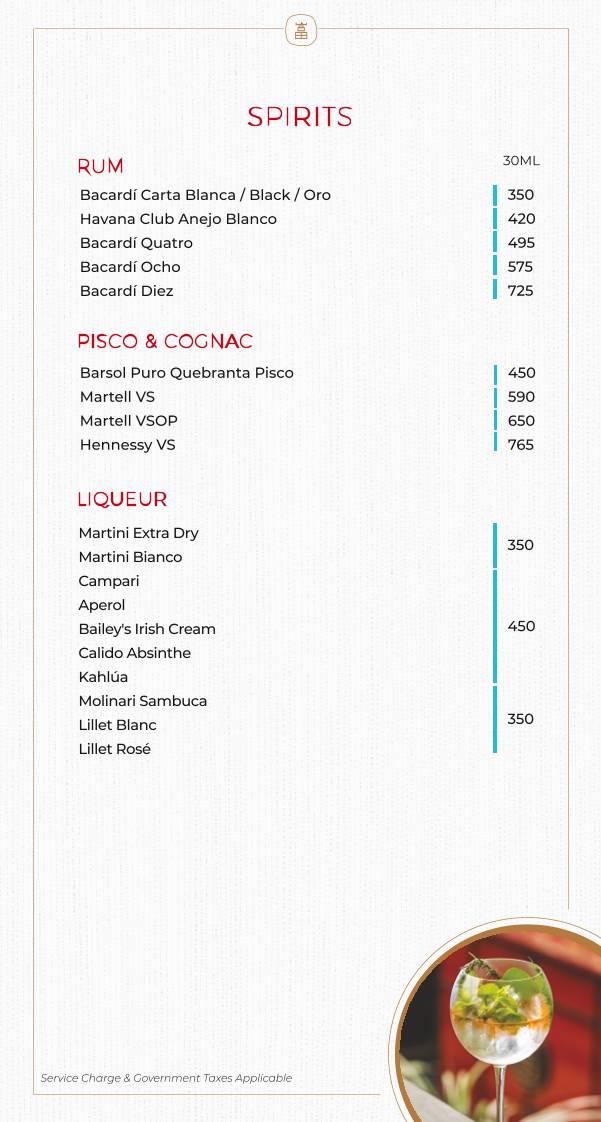 Foo NESCO menu