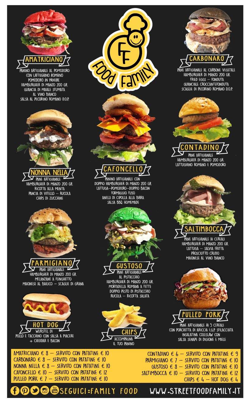 Menu de Food Family