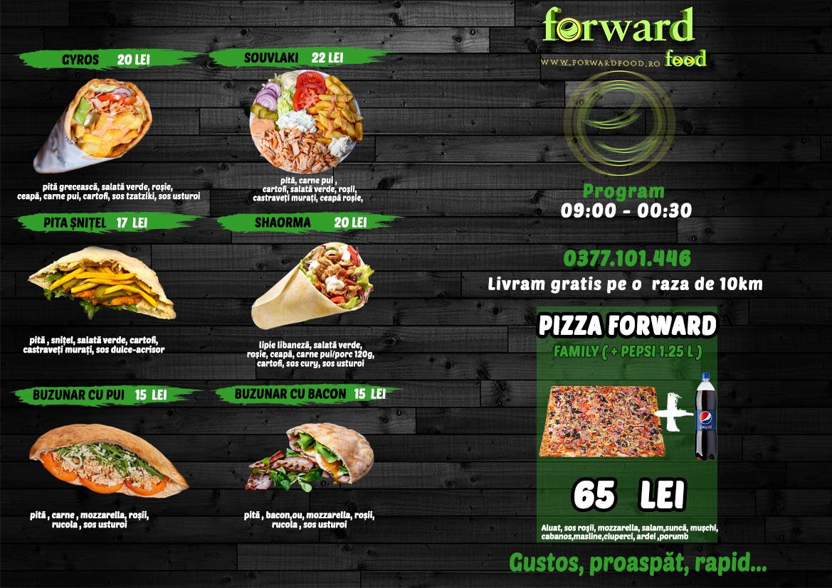 Menu de Forward Food