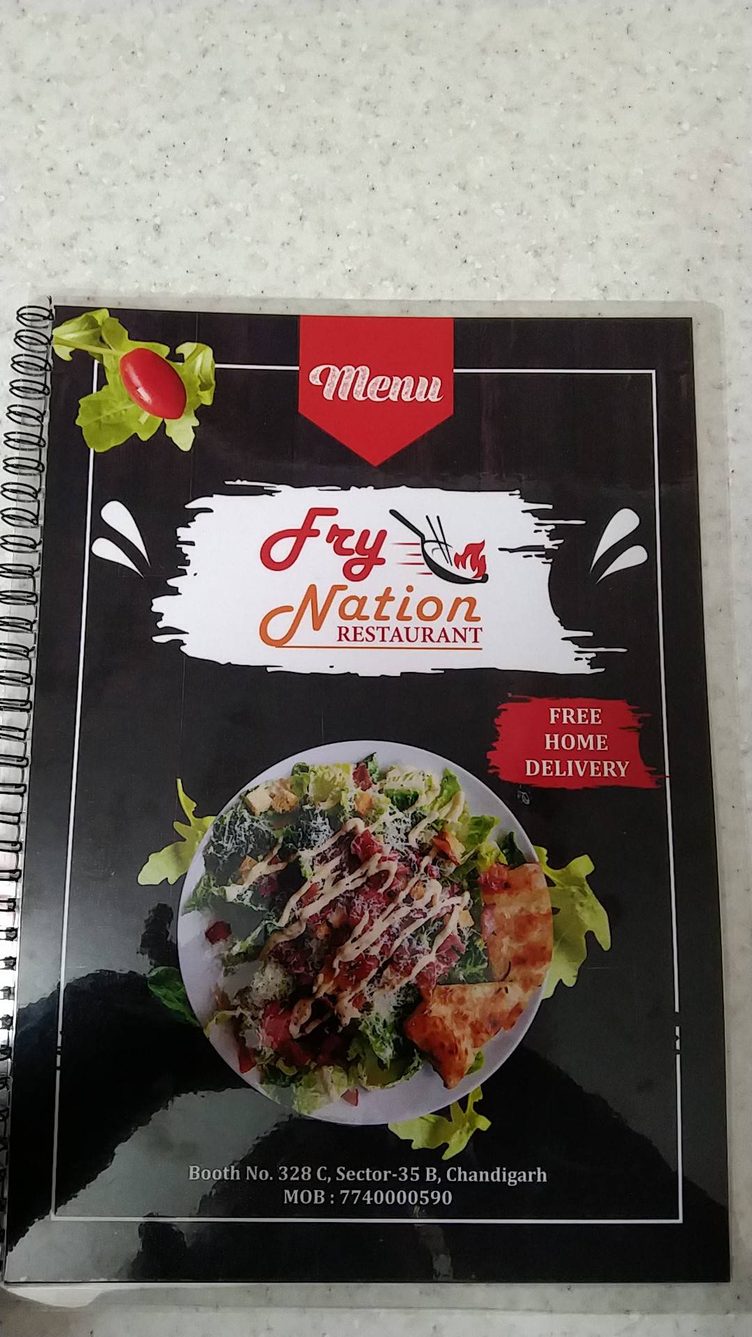 Fry Nation Restaurant menu