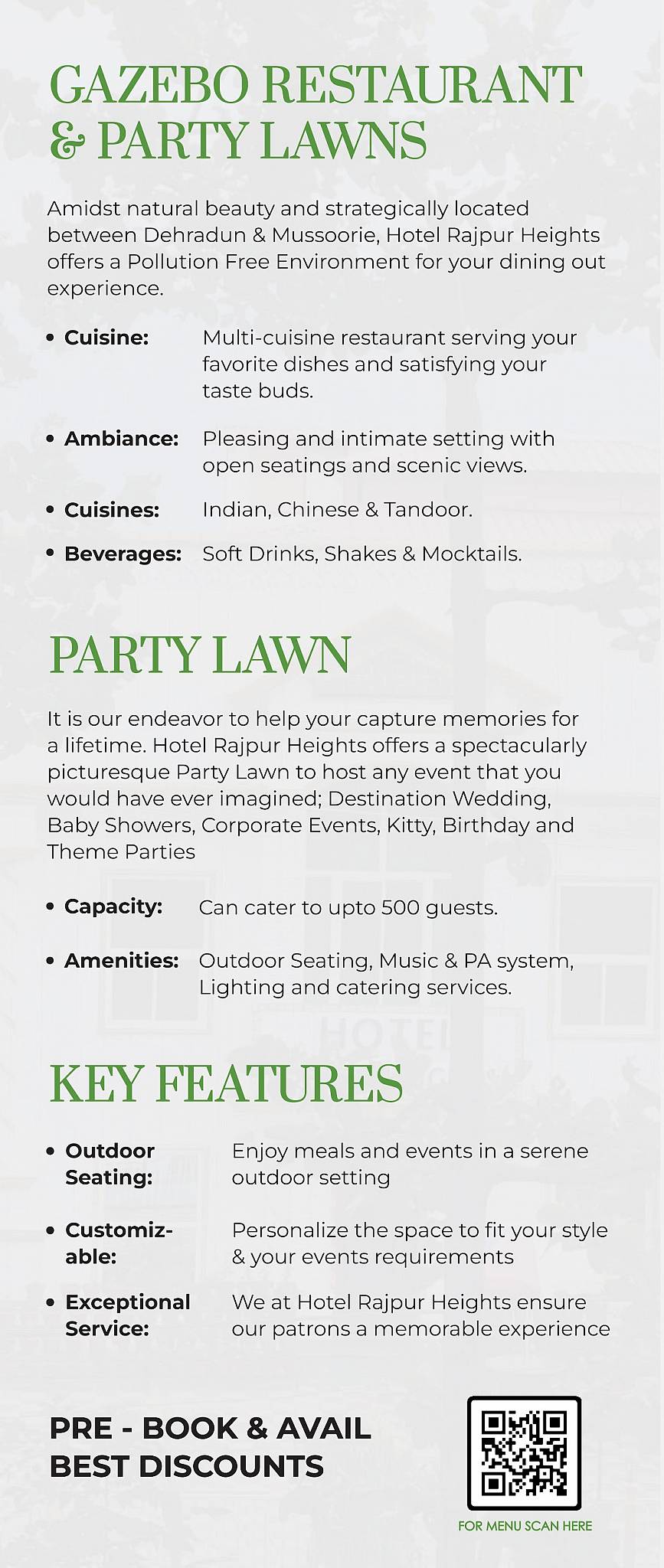 Gazebo By Rajpur Heights menu