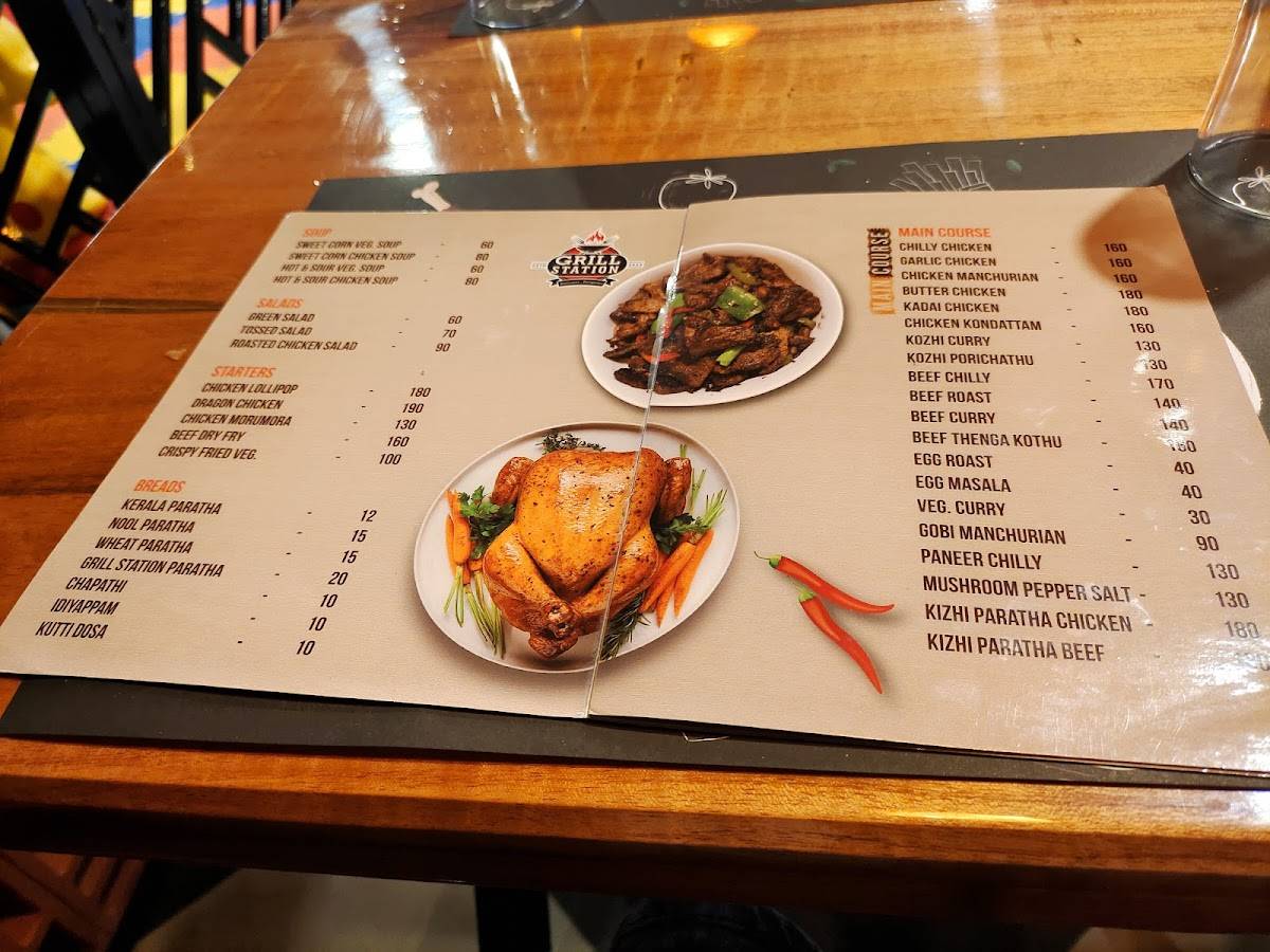 Menu at Grill Station Pothencode, Pothencode