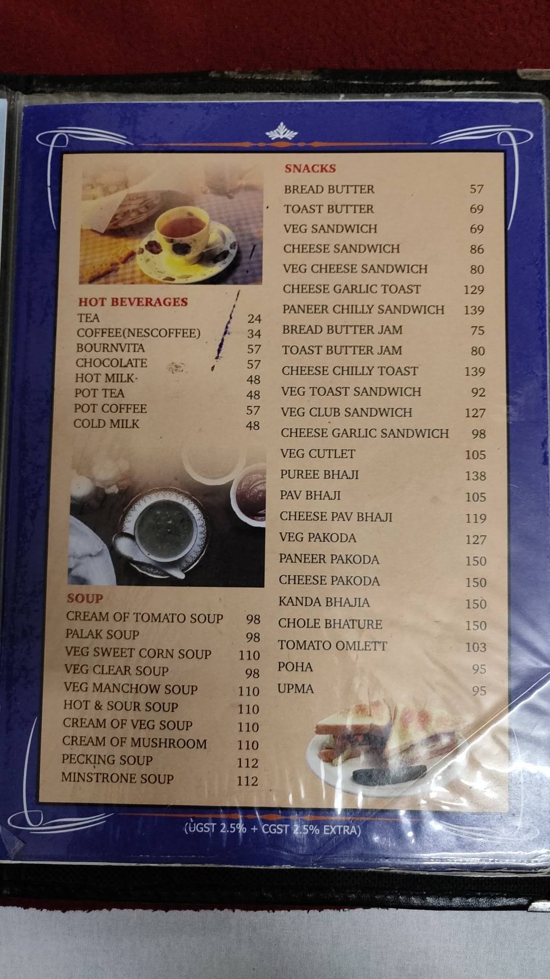 Hotel Utsav menu