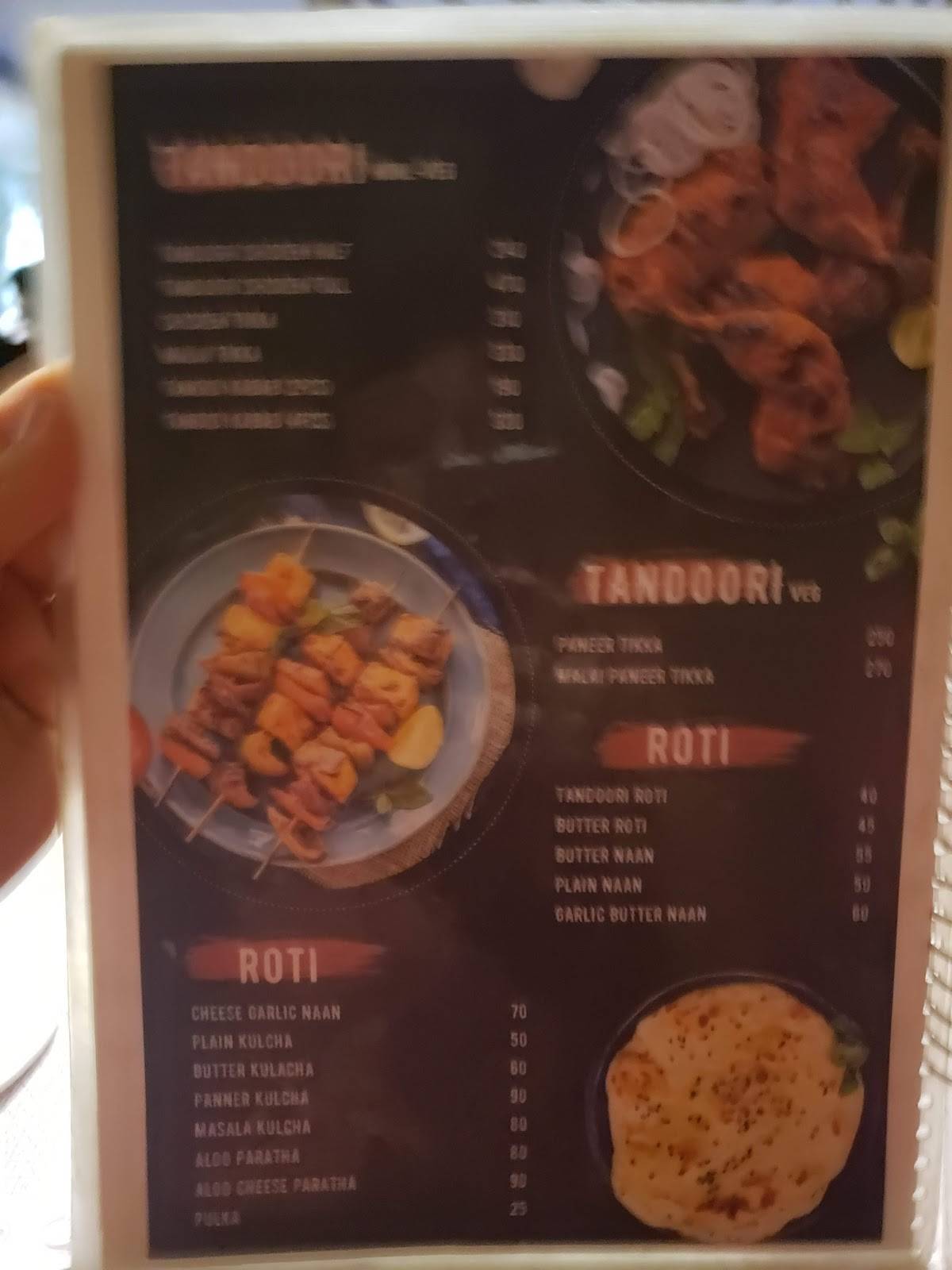 Menu at Hungry Birds, Kakinada, BVS Patrudu St