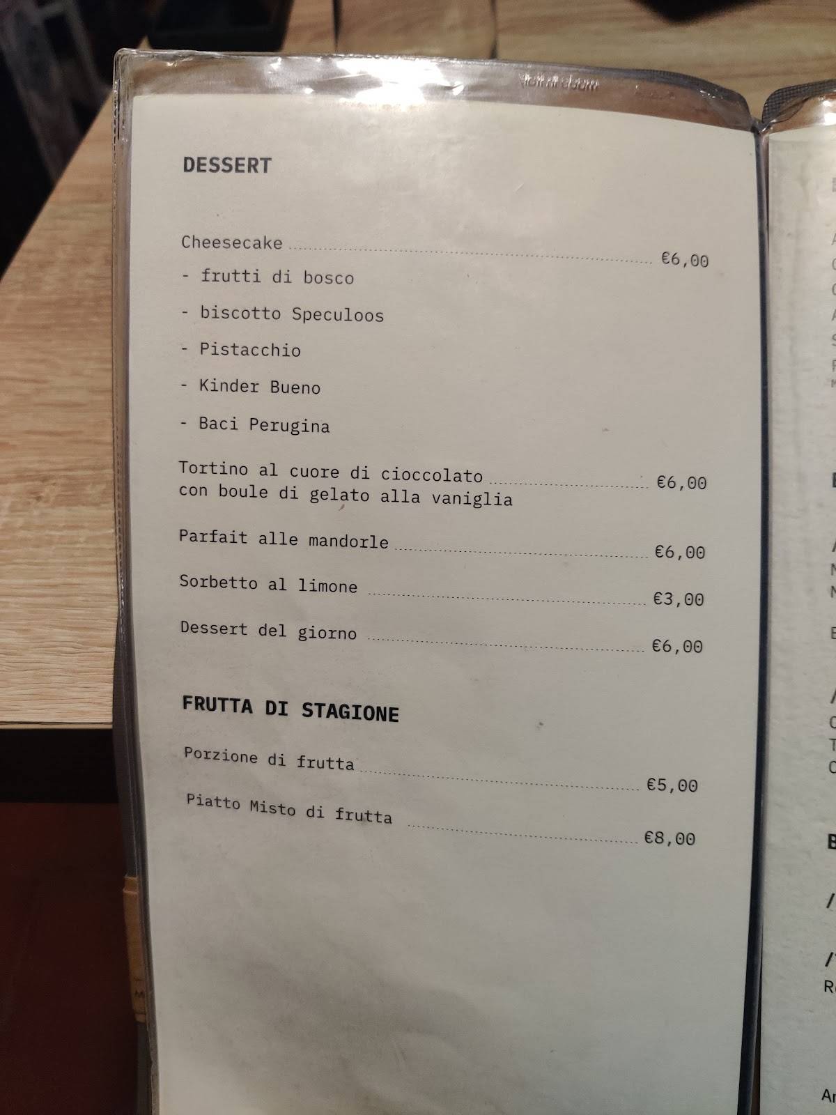 Menu di I Parrucciani 