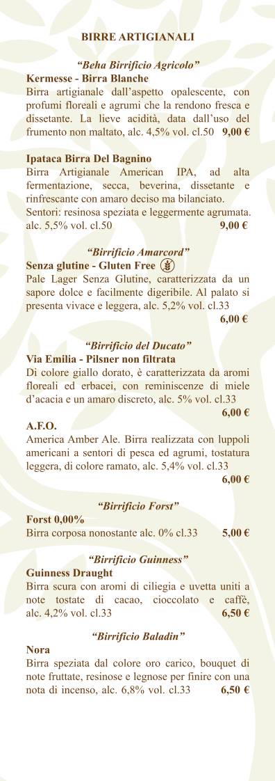 Menu di Il Cortile In Centro Pizza Gourmet 