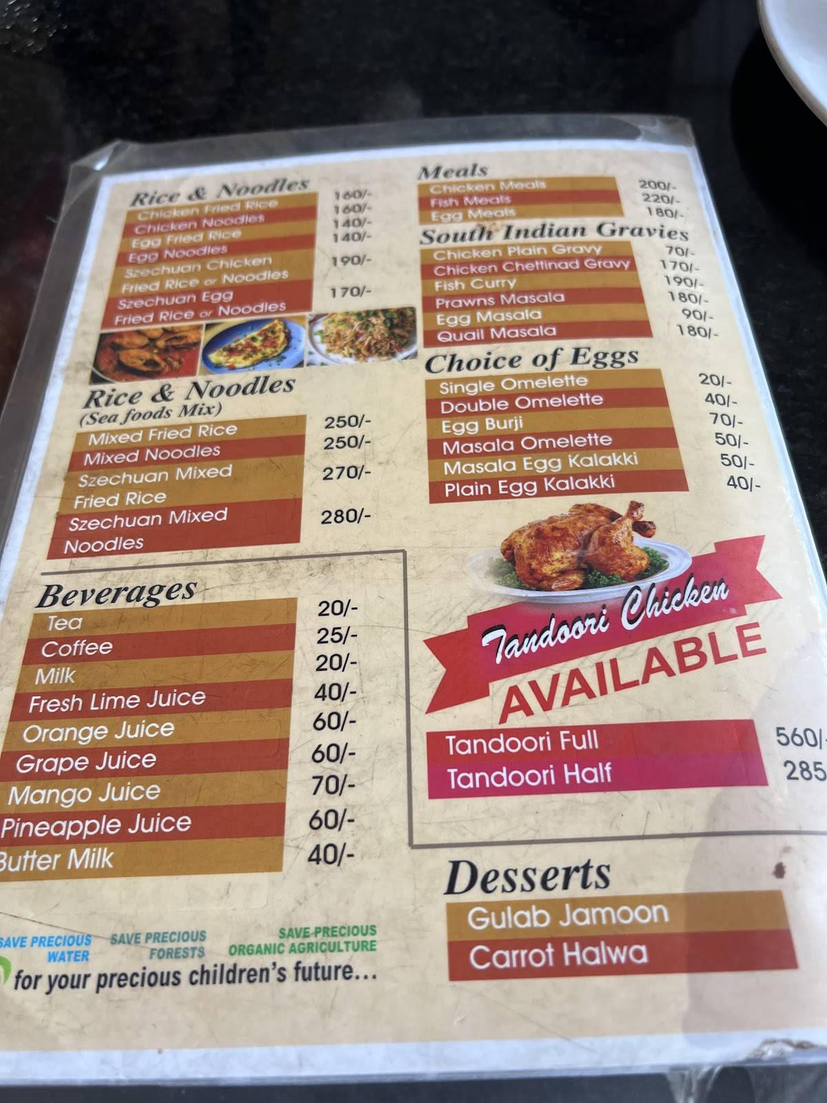 JACOBS KITCHEN menu