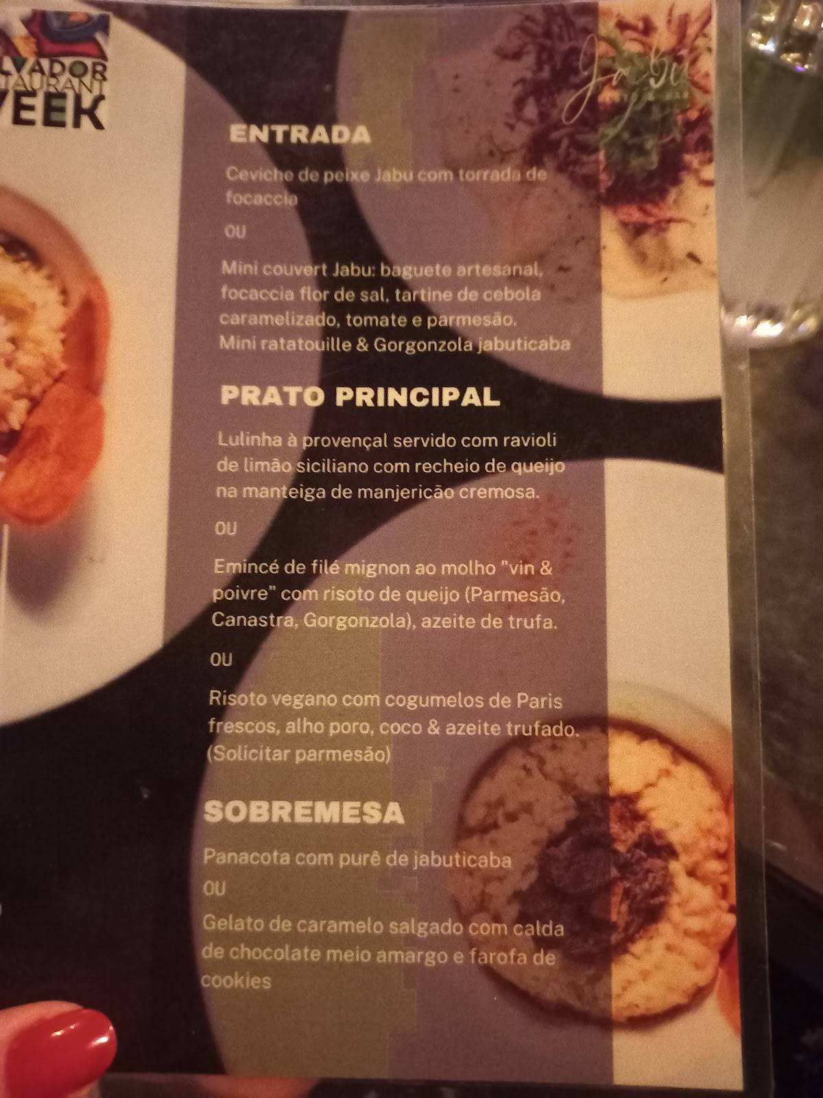 Jabú Resto & Bar cardápio