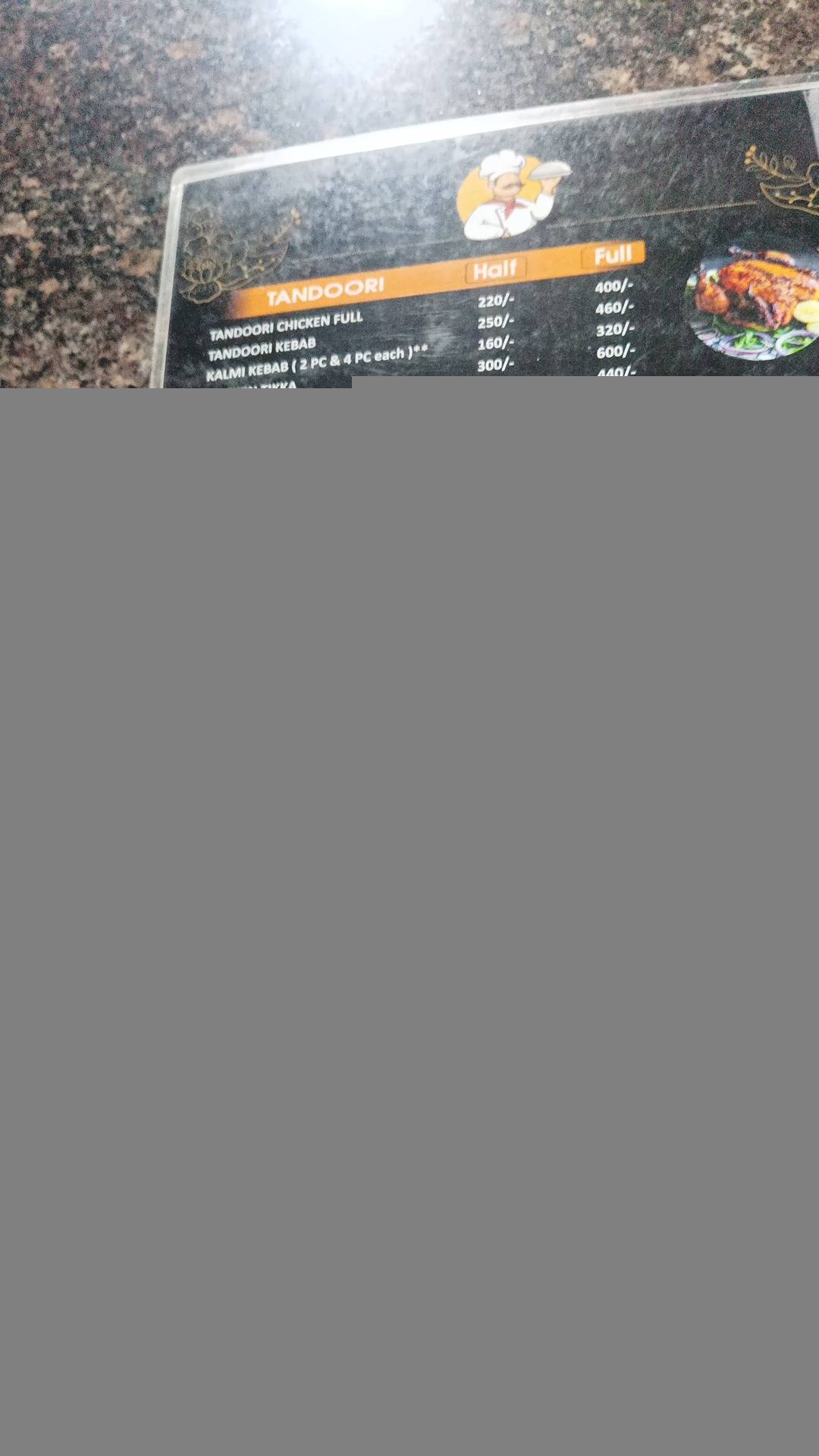 Kalmi Factory menu