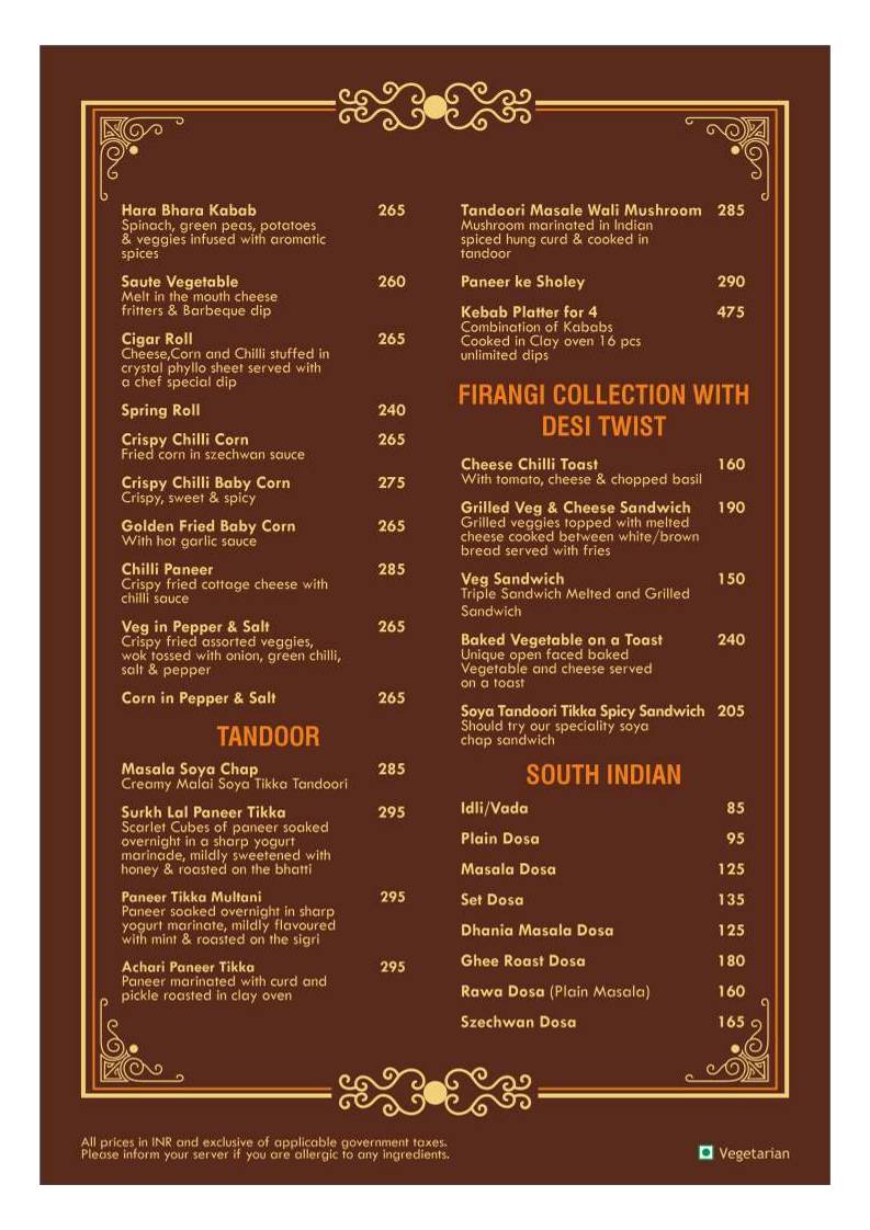 Keshari Food Plaza & Banquet menu