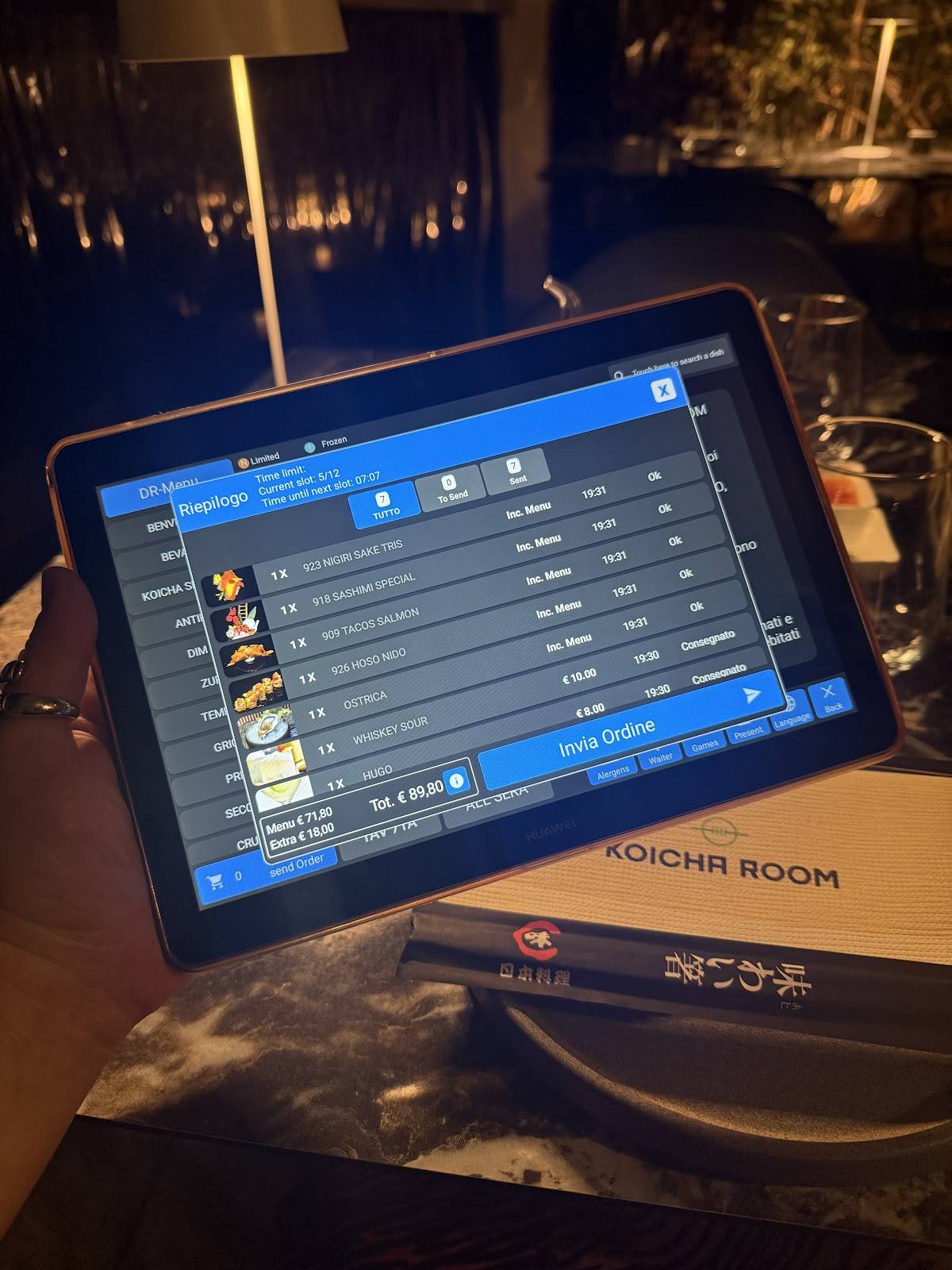 Menu di Koicha Room 