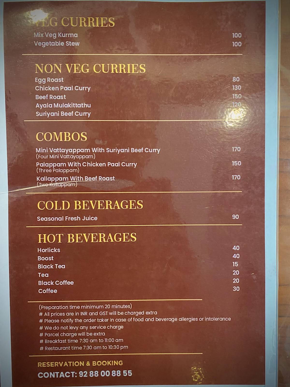 Kokki Restaurant-Authentic Suriani Taste menu