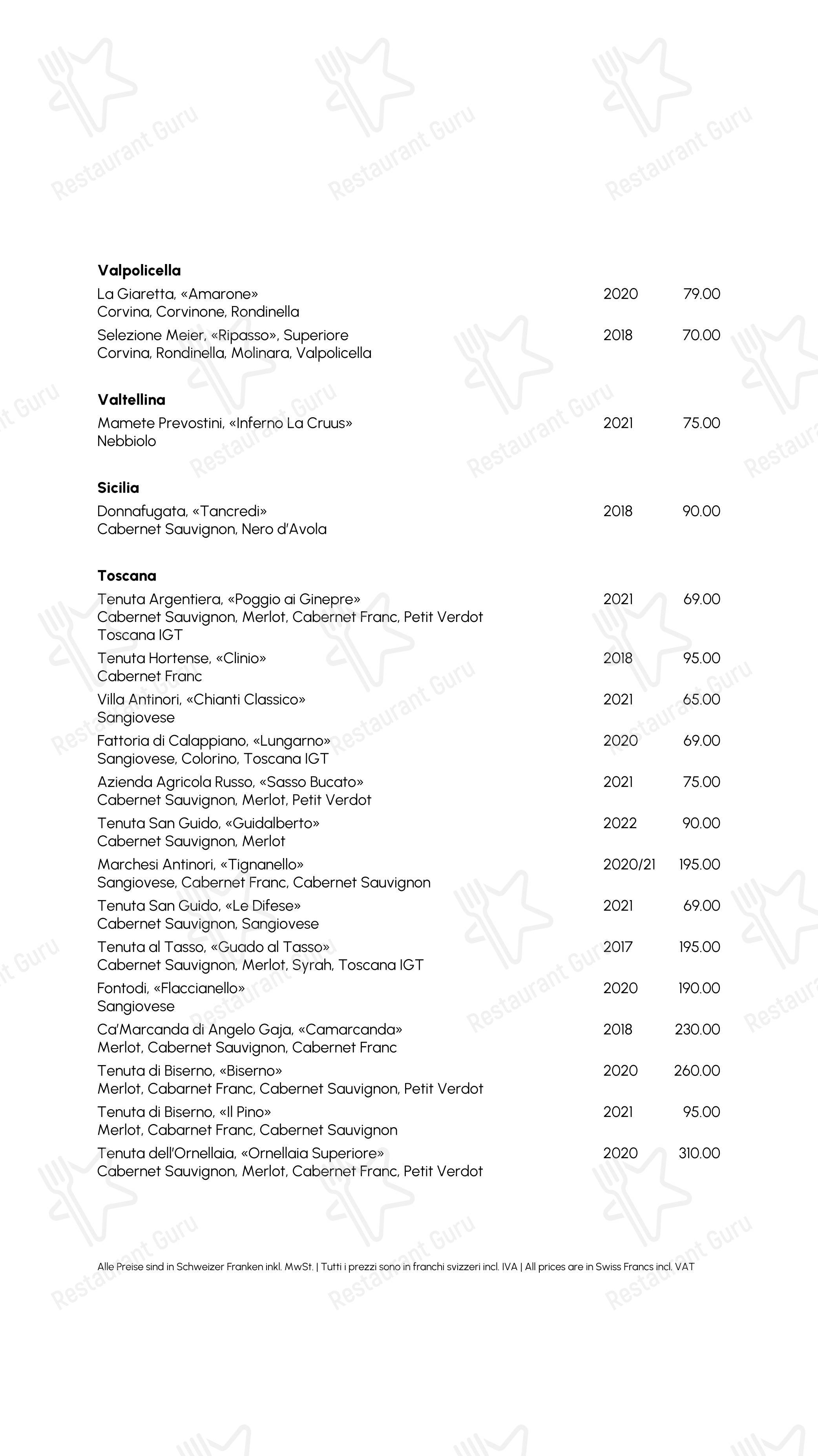 菜单 per Restaurant Kuhstall ristorante