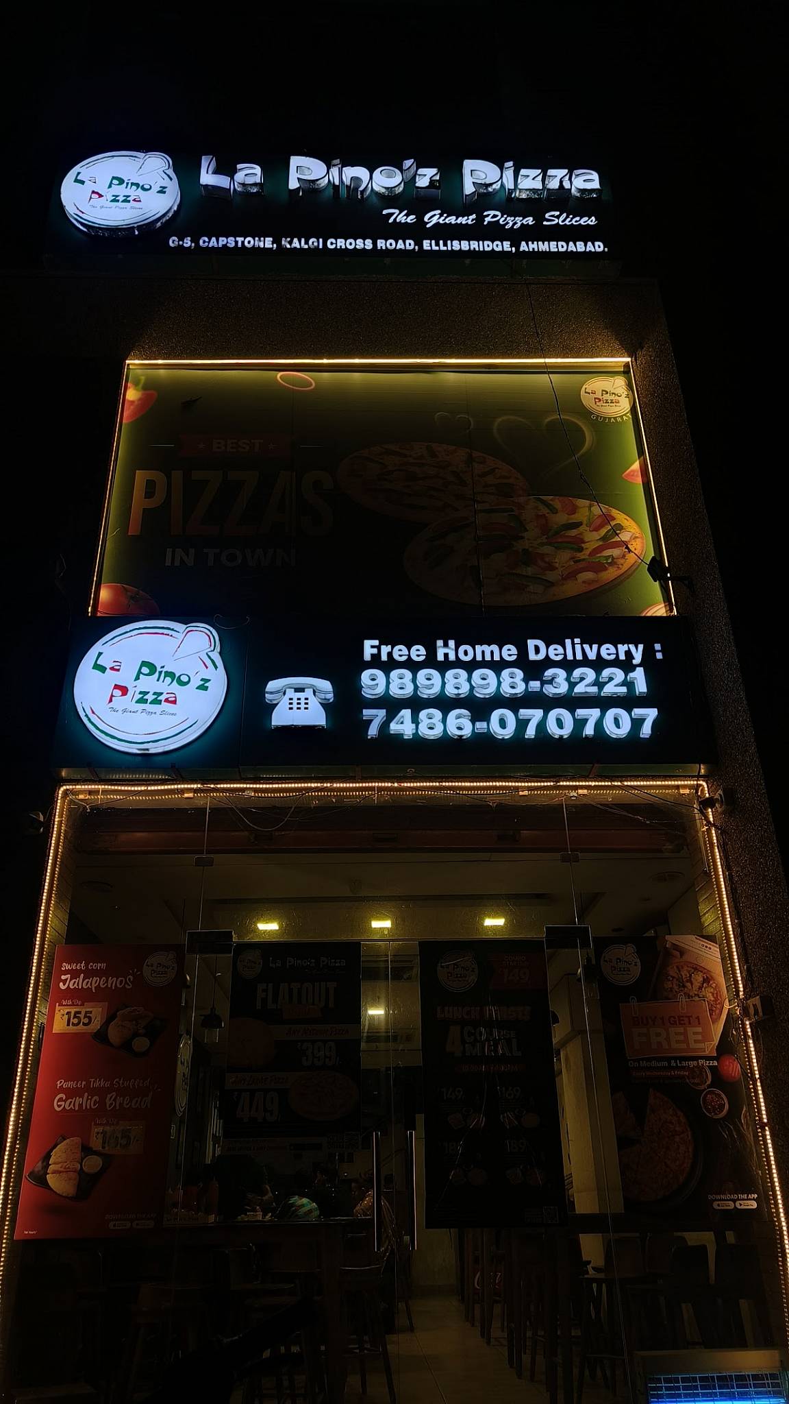 La Pino'z Pizza Ellisbridge menu