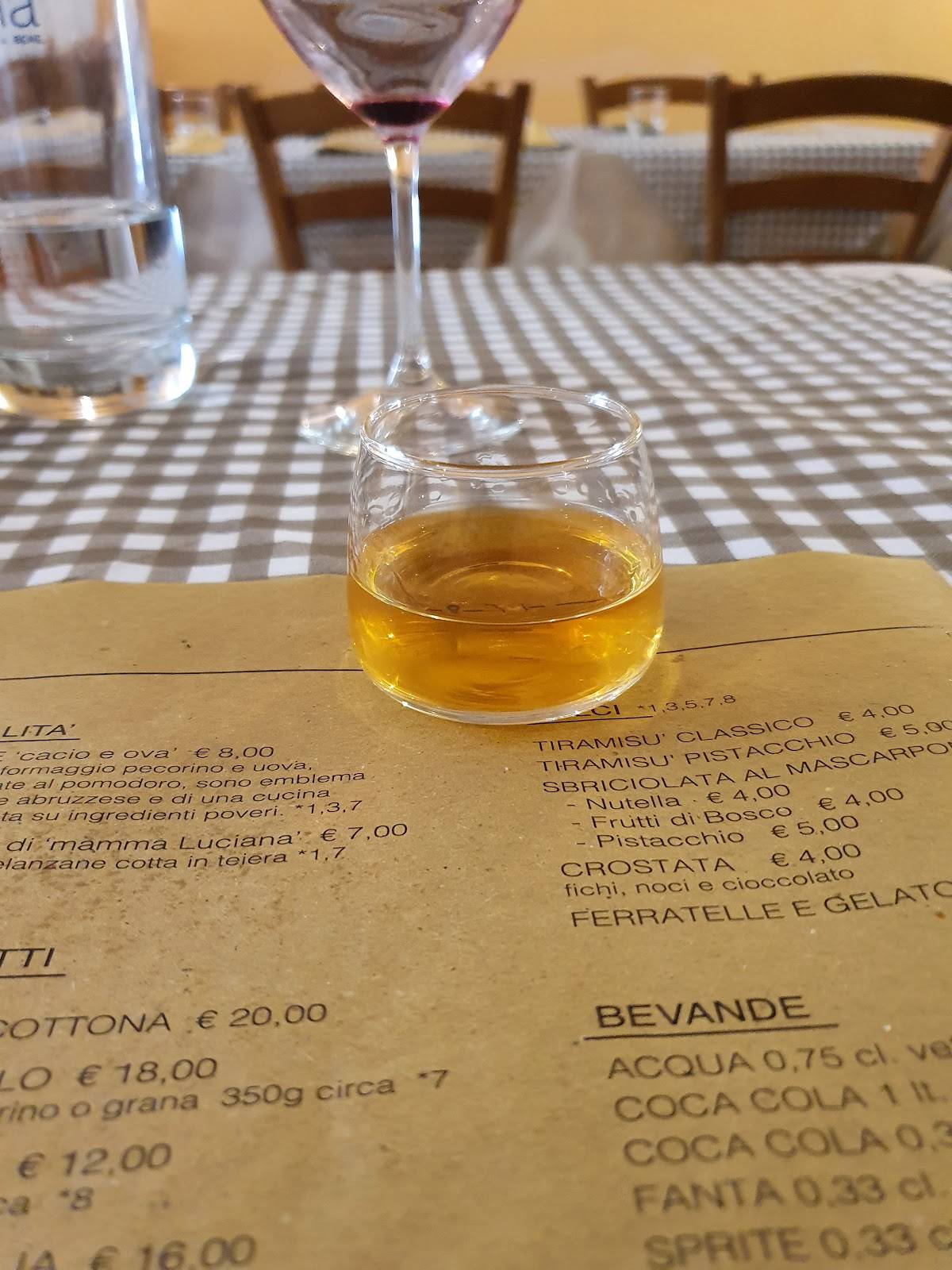 Menu di La Rimessa - Ristorante 