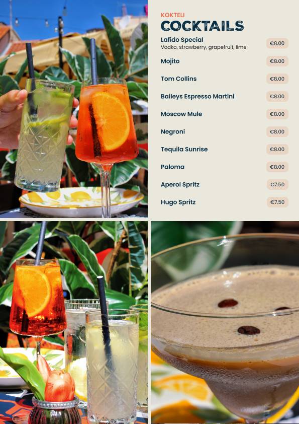 Menu di Lafido 