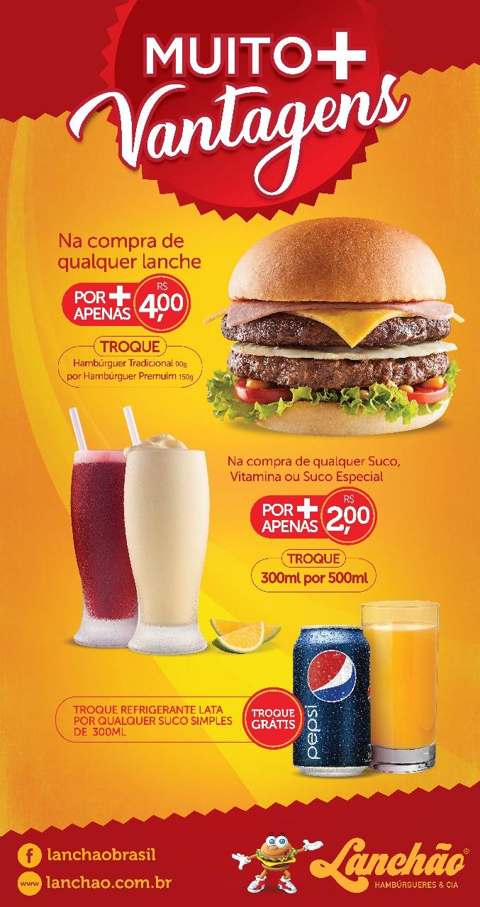Lanchão Proença cardápio