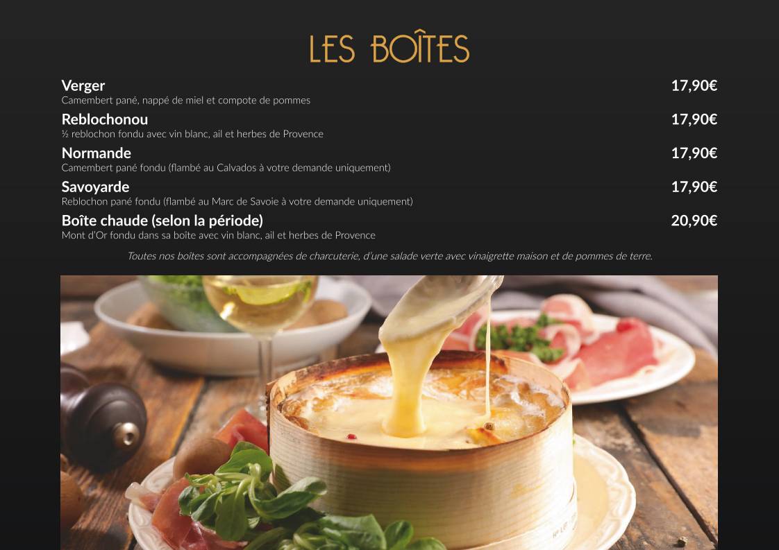 Menu de Le Ch'ti Charivari