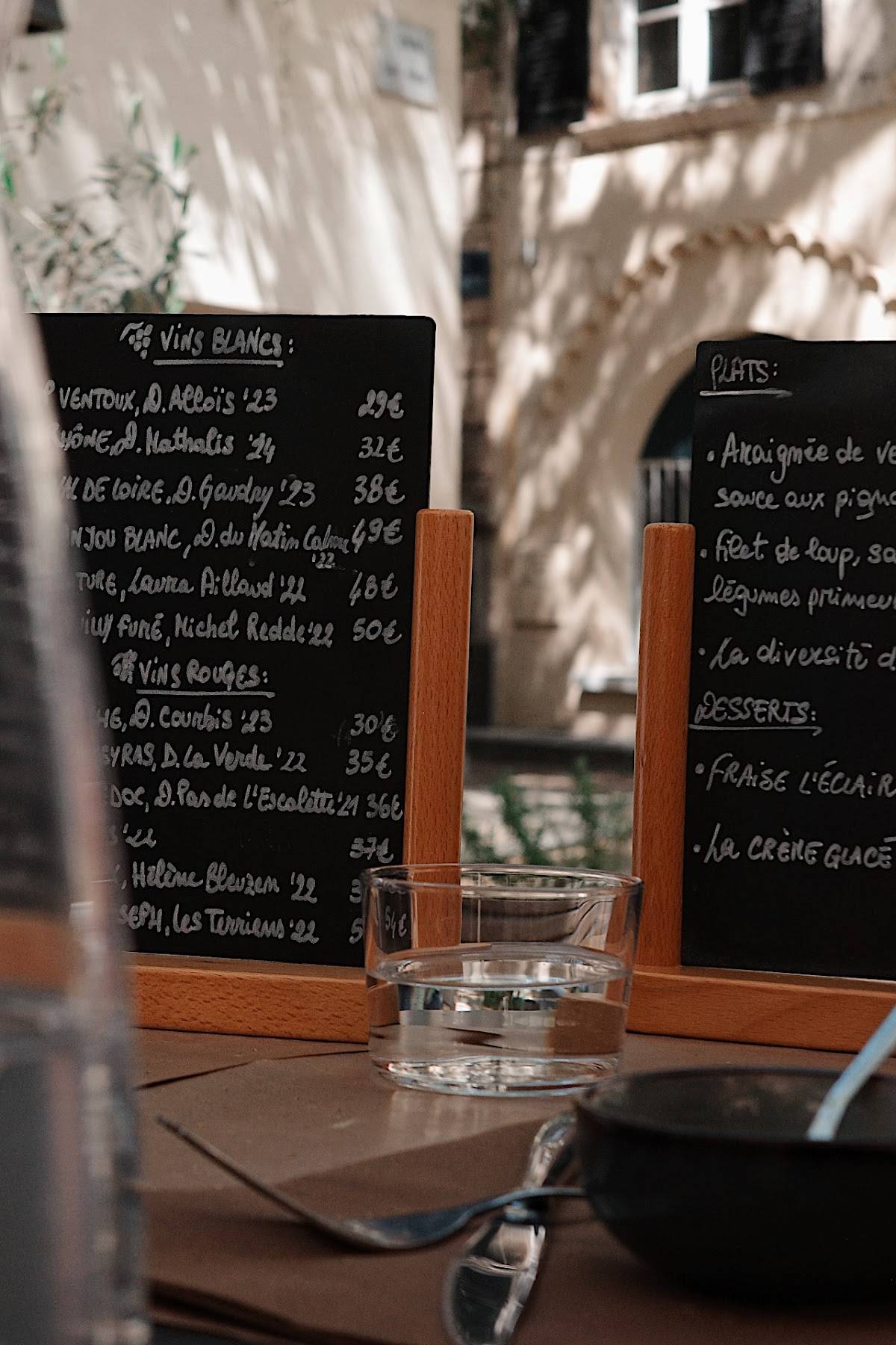 Menu de Restaurant Le Coin Caché