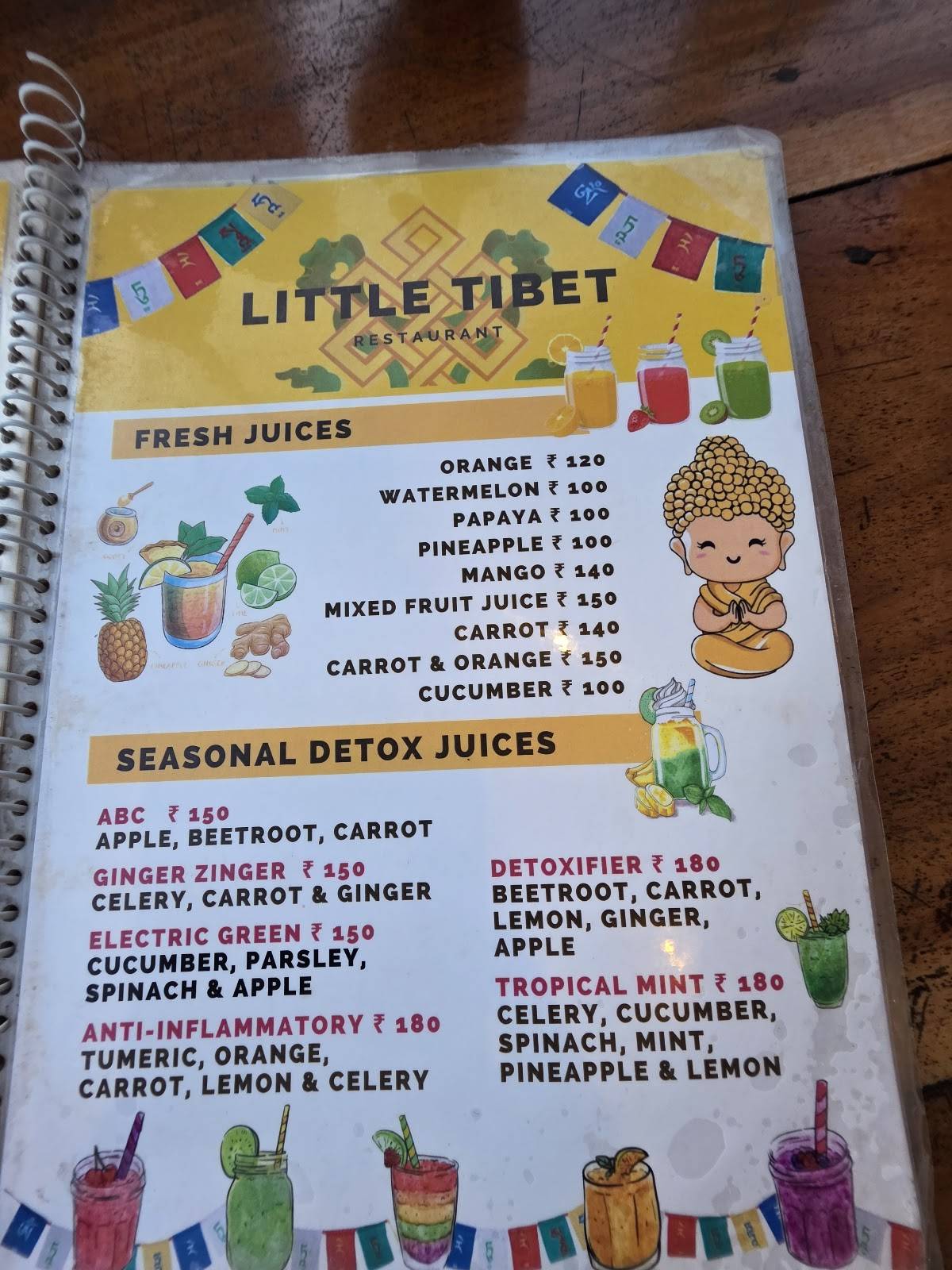 Little Tibet menu