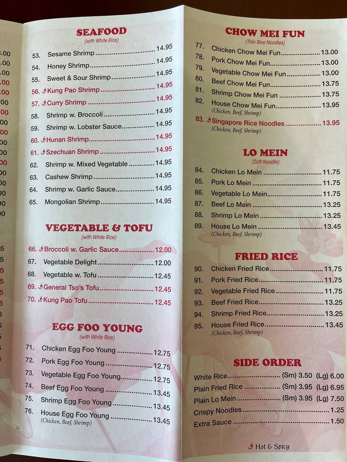 Lucky Panda Bessemer Menu - ot15ucc