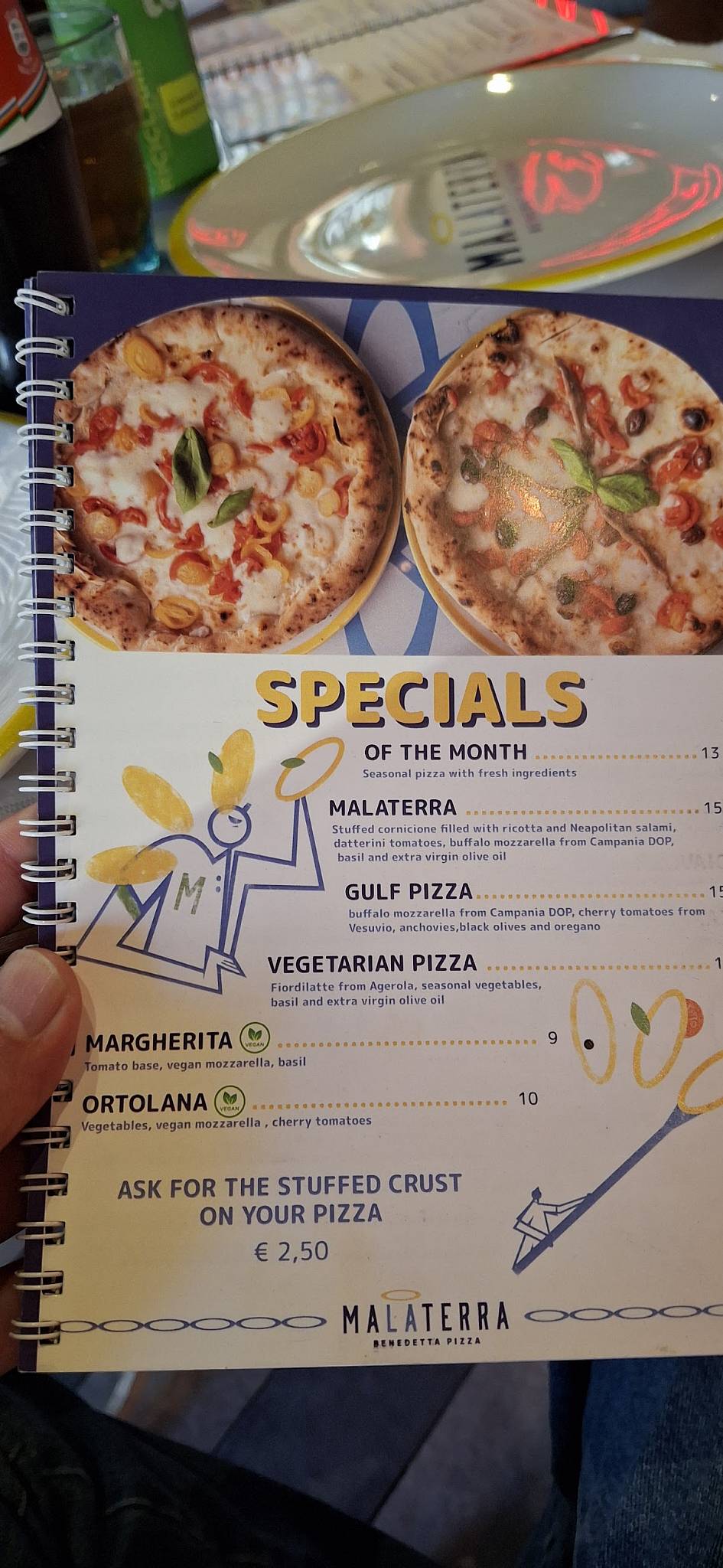 Menu di Pizzeria Malaterra | Via Cicerone 