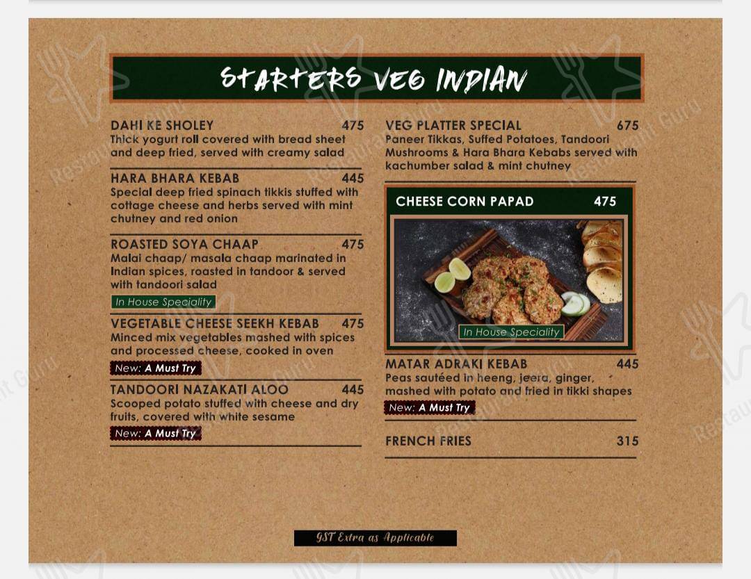 Melting Pot Restaurant by Hotel Harmony Inn menu