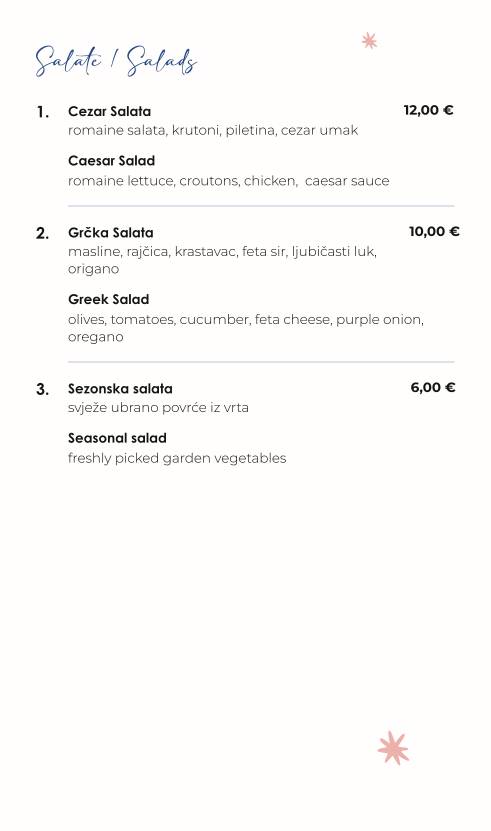 Menu di Merlin Bistro 