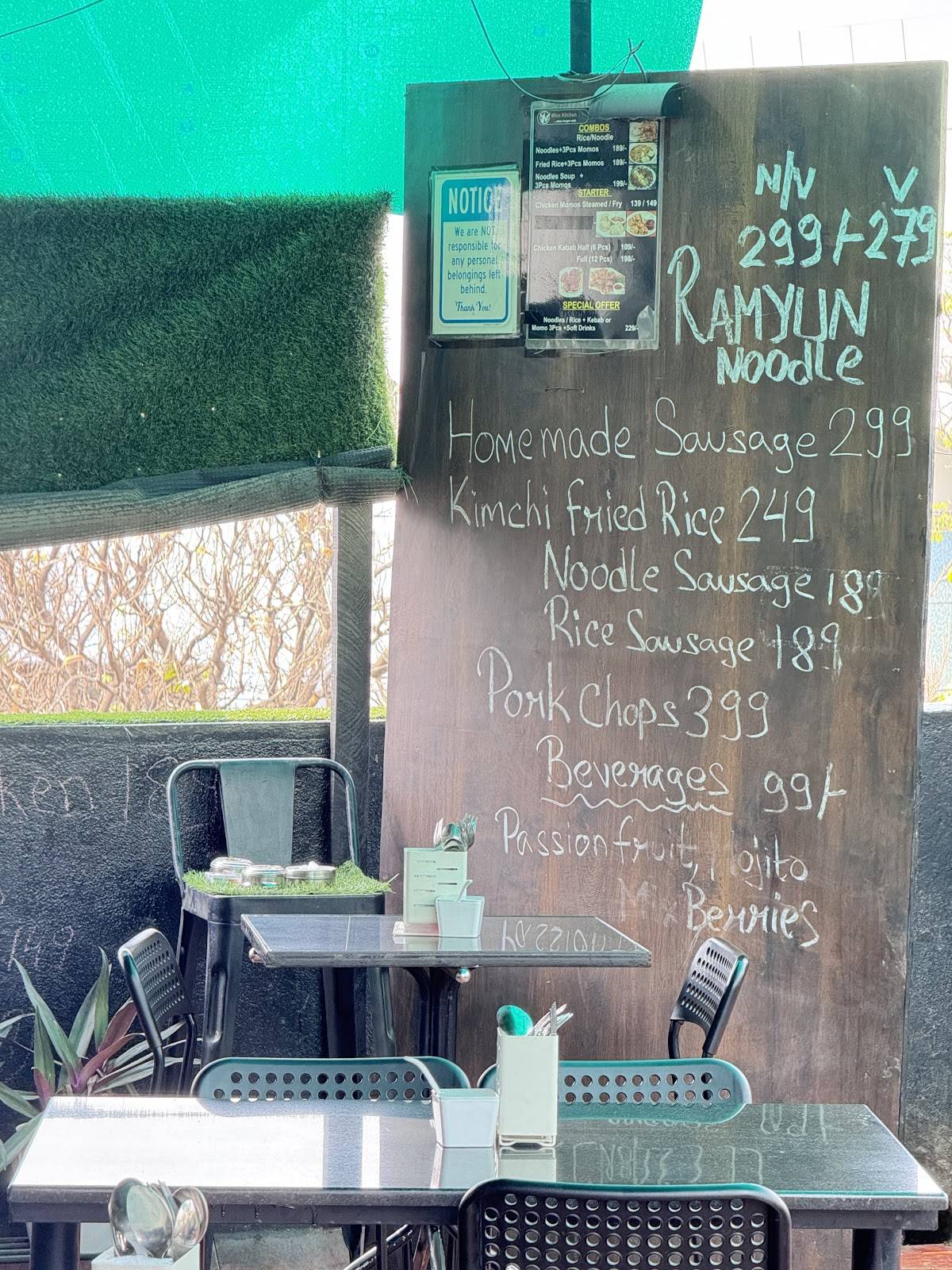 Mizo kitchen menu