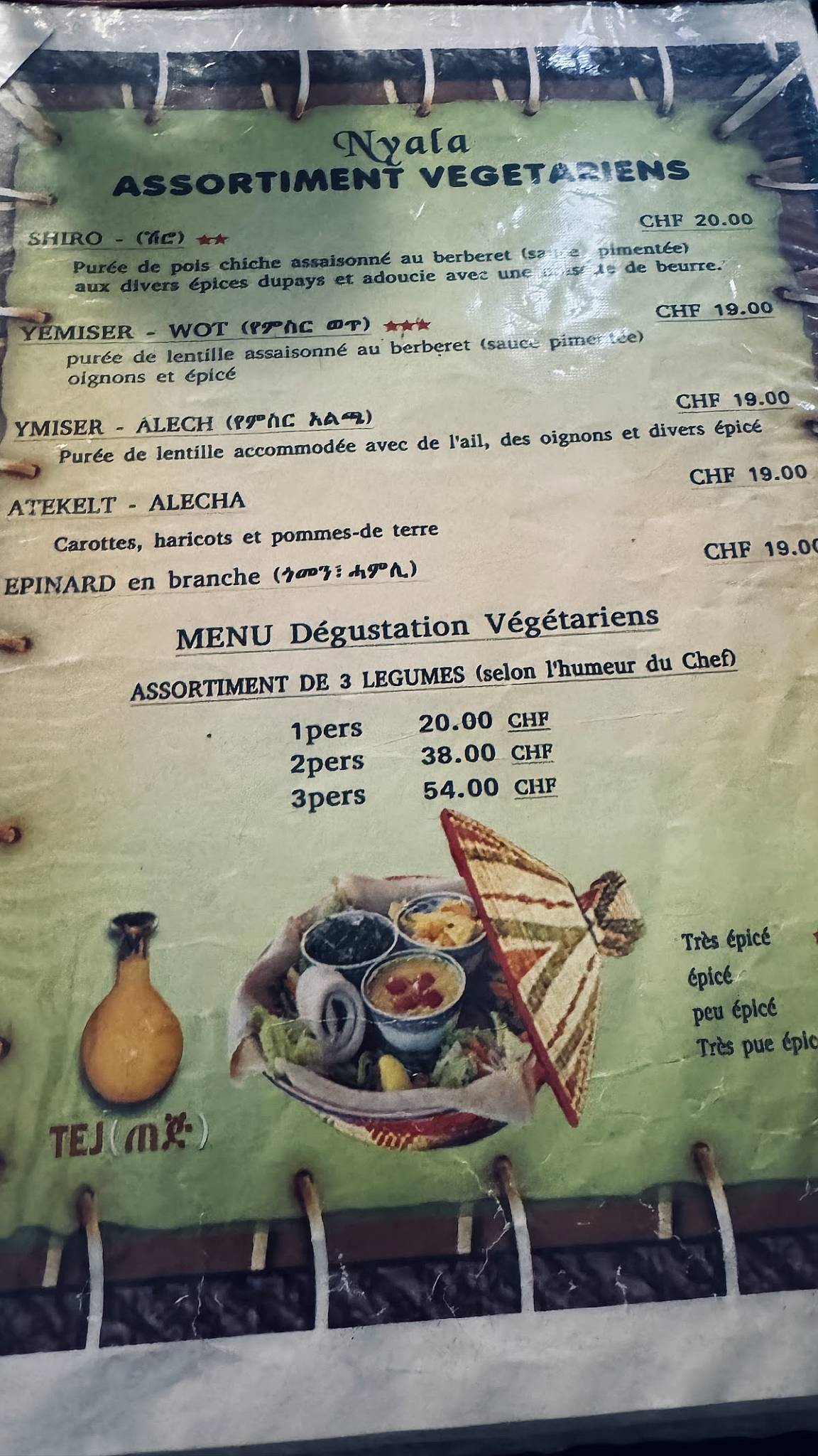 Menu di Restaurant Nyala Barka 