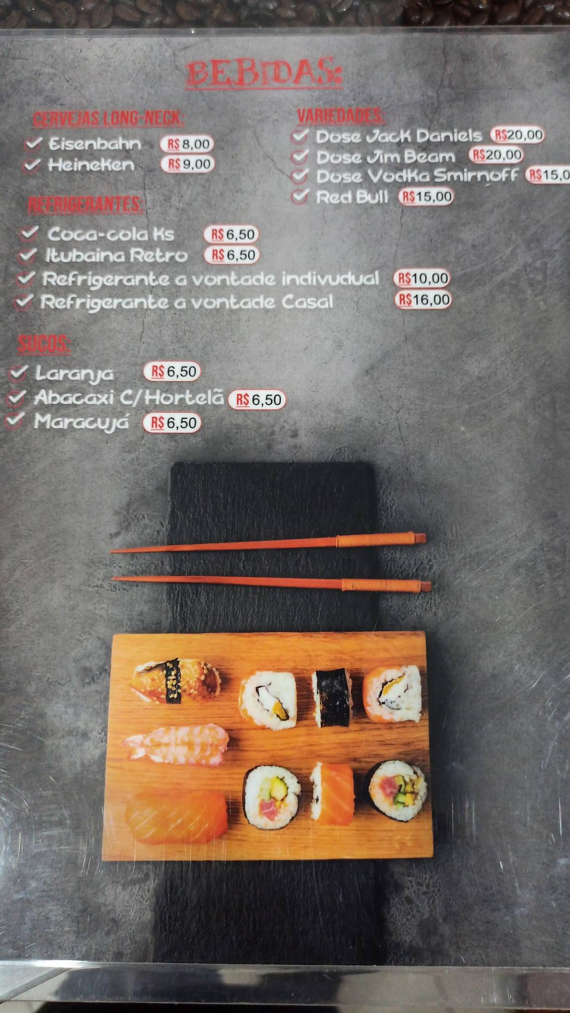 Menu Em Nakasa Sushi Restaurante Piracicaba