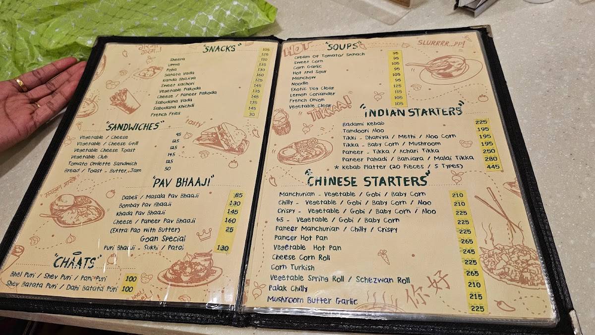 Nandan Pure Veg Restaurant menu