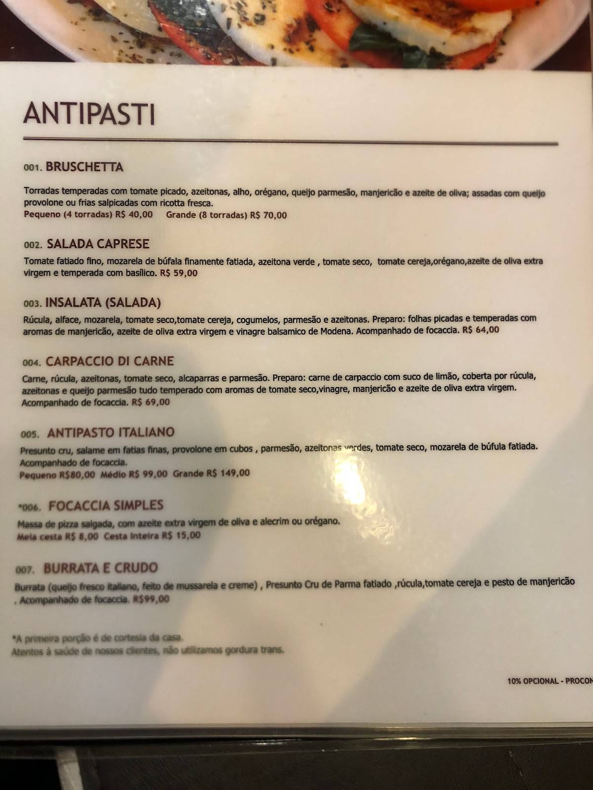 Ninny cardápio