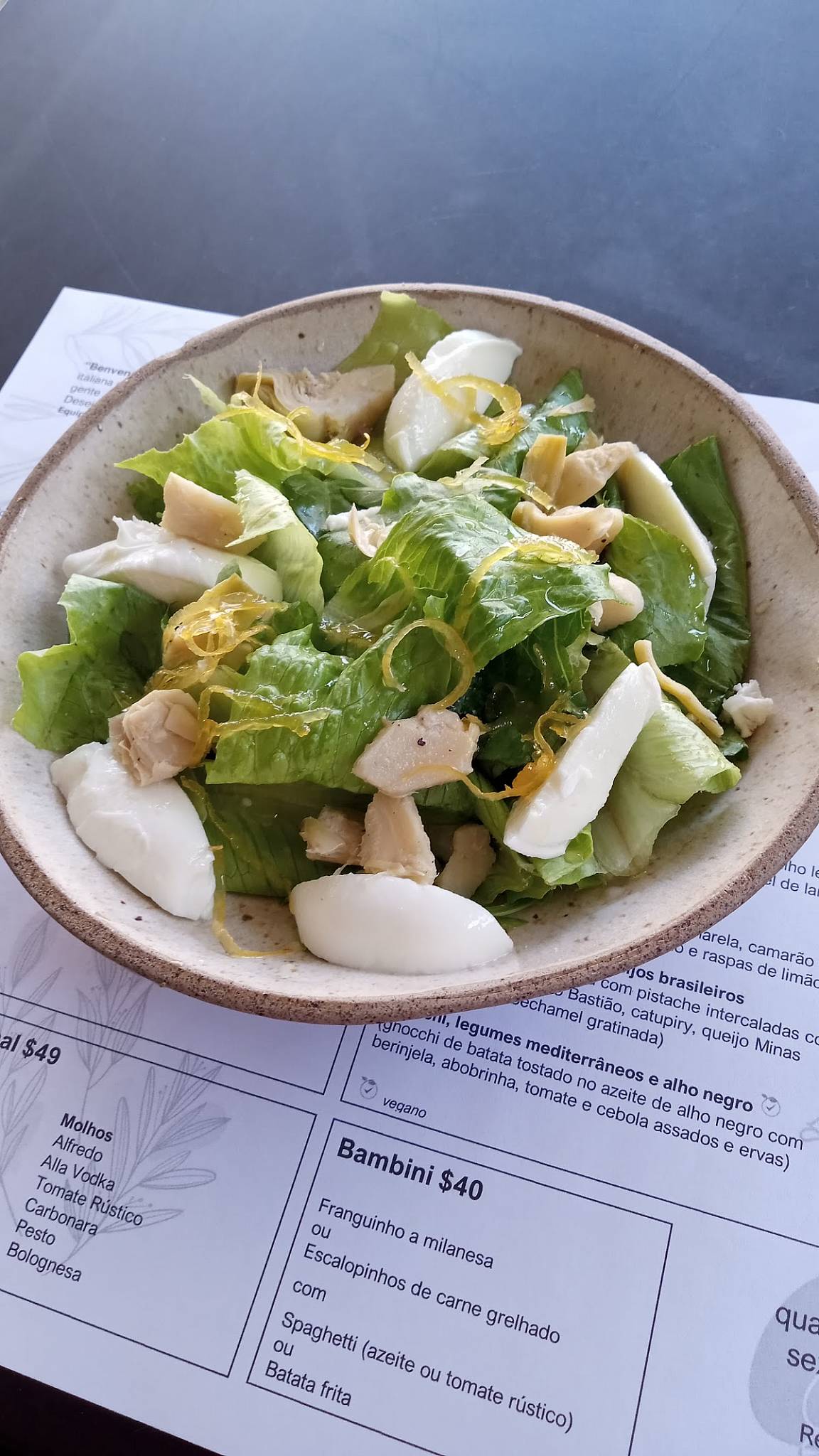 Nonno Giuseppe Gastronomia cardápio