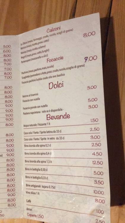 Menu di Notino 