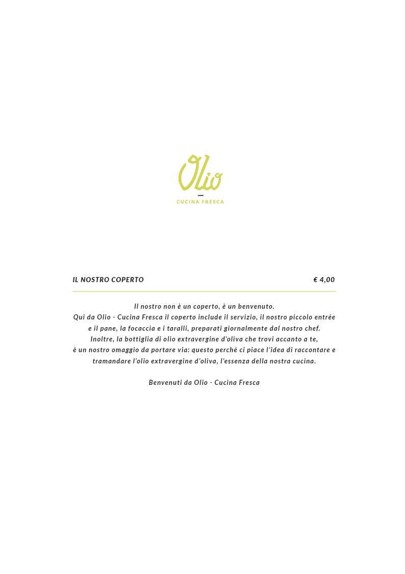 Menu di Olio Cucina Fresca 