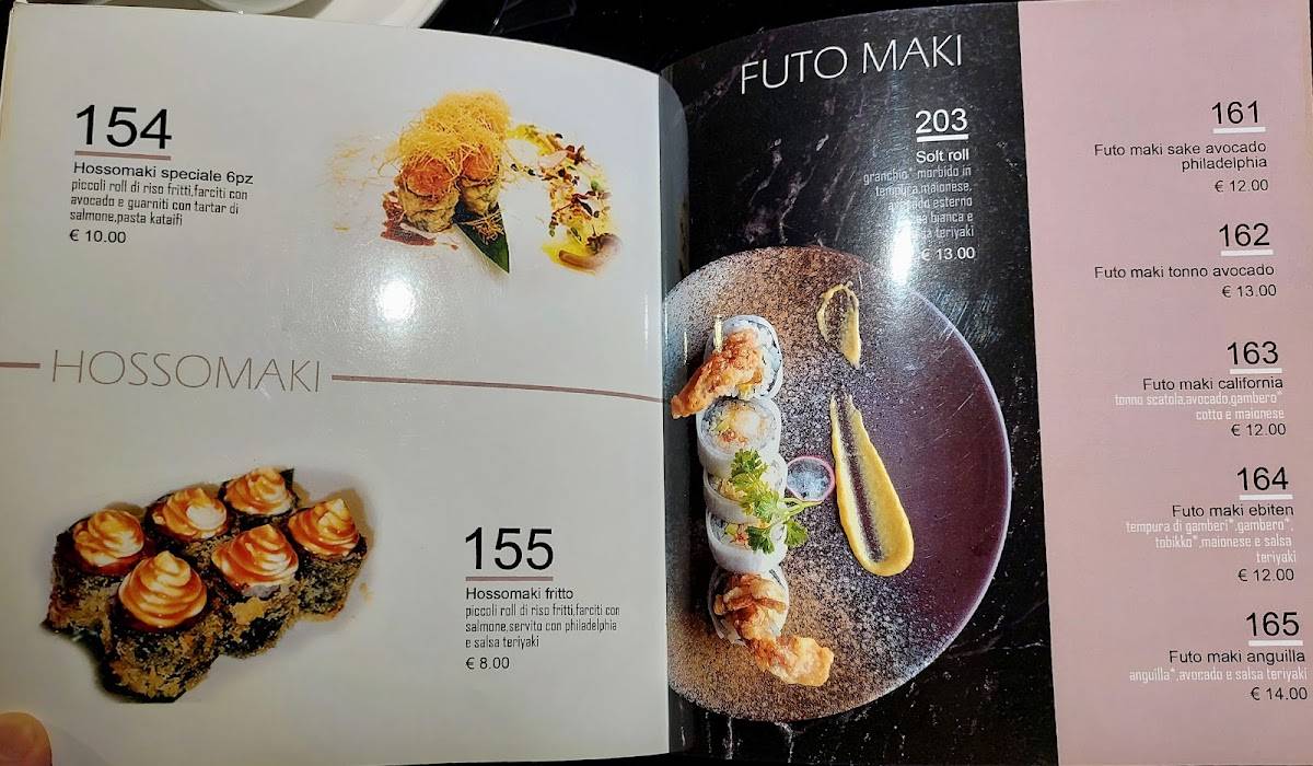 Menu de Omaya Sushi