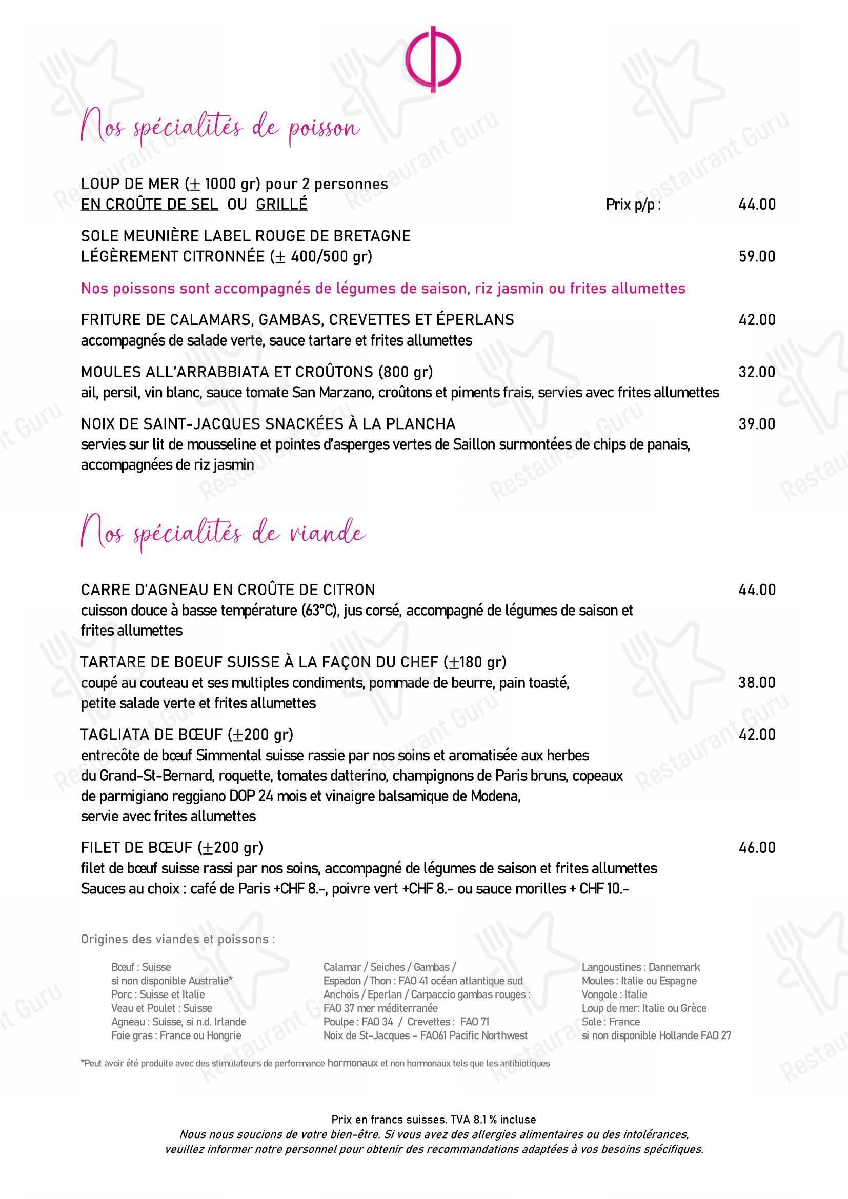 Детское per Restaurant Opéra Sion ristorante