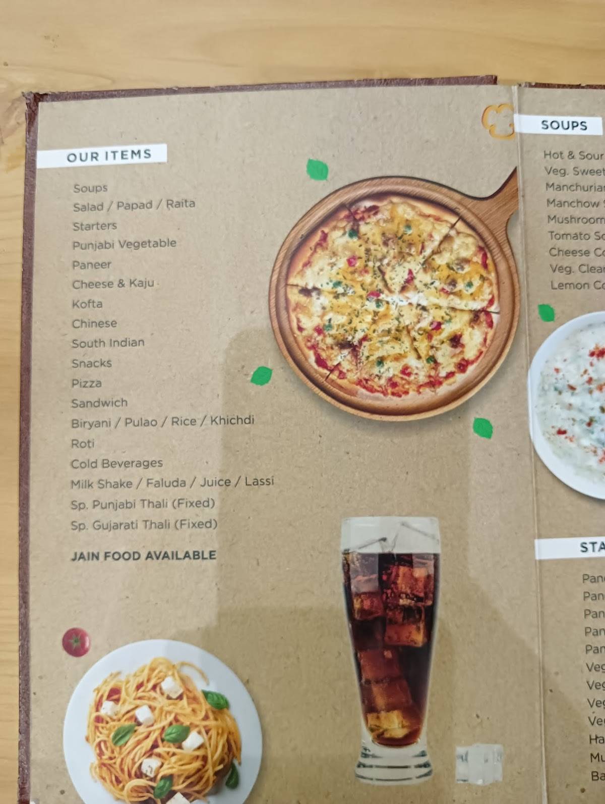 Orange Resturant & Banquet menu