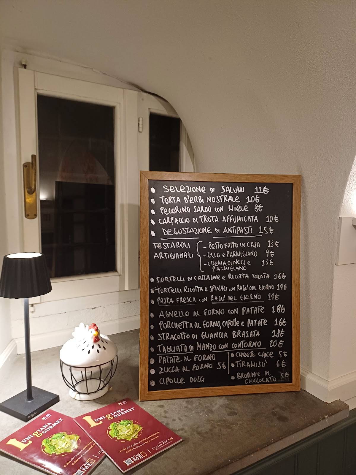 Menu di Osteria da Bussé 1930 