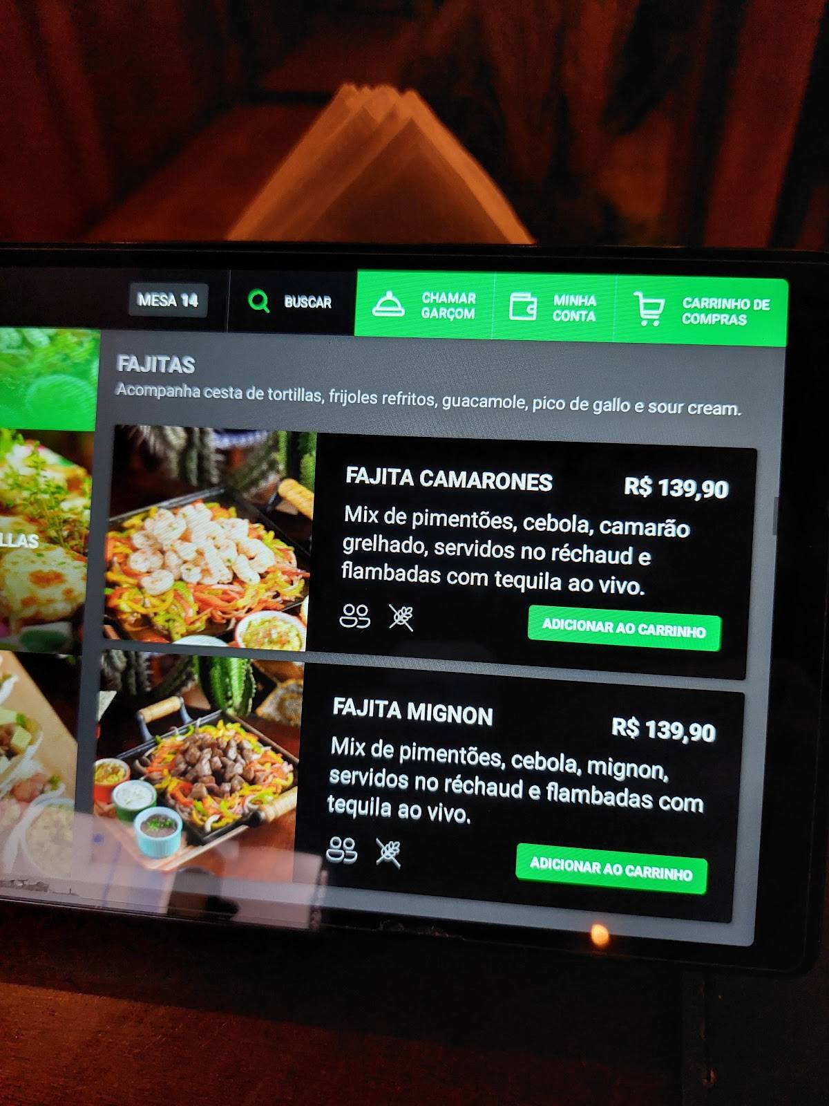 Palta Cocina Mexicana cardápio