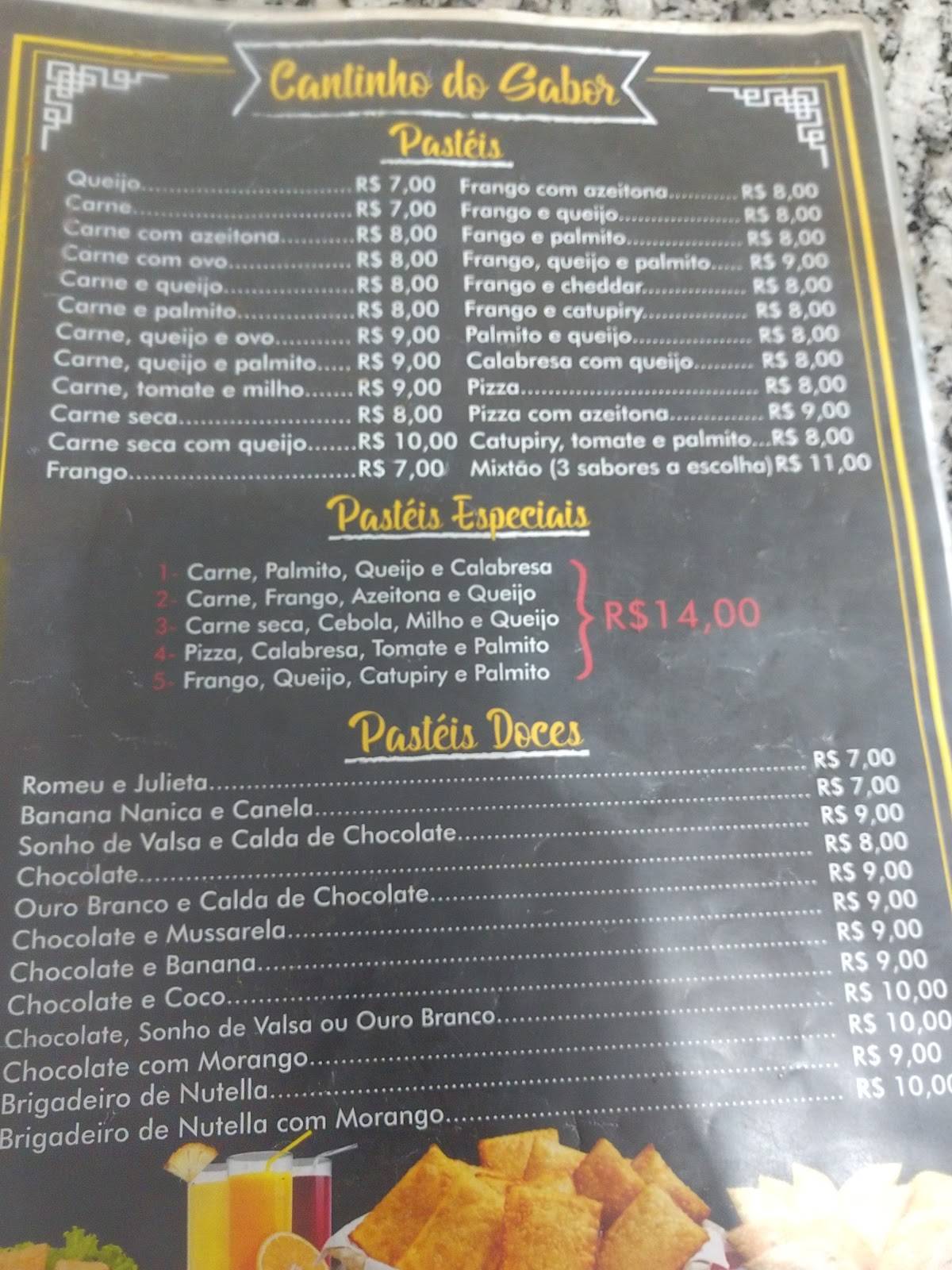 Pizzaria Bom sabor cardápio