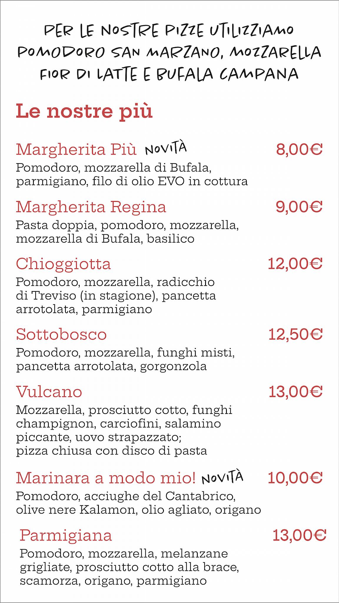 Menu di Pizzeria L'Angolo - Asporto e Domicilio 