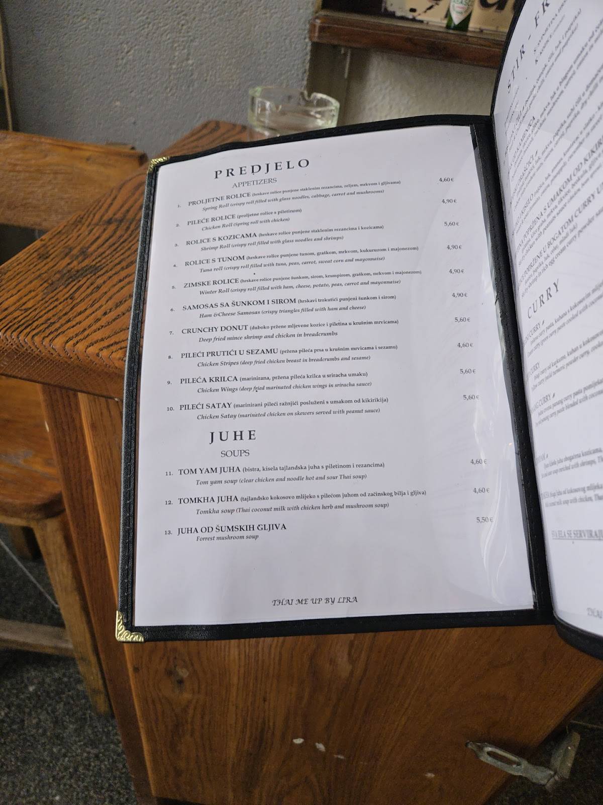 Menu di Thai Me Up By Lira 
