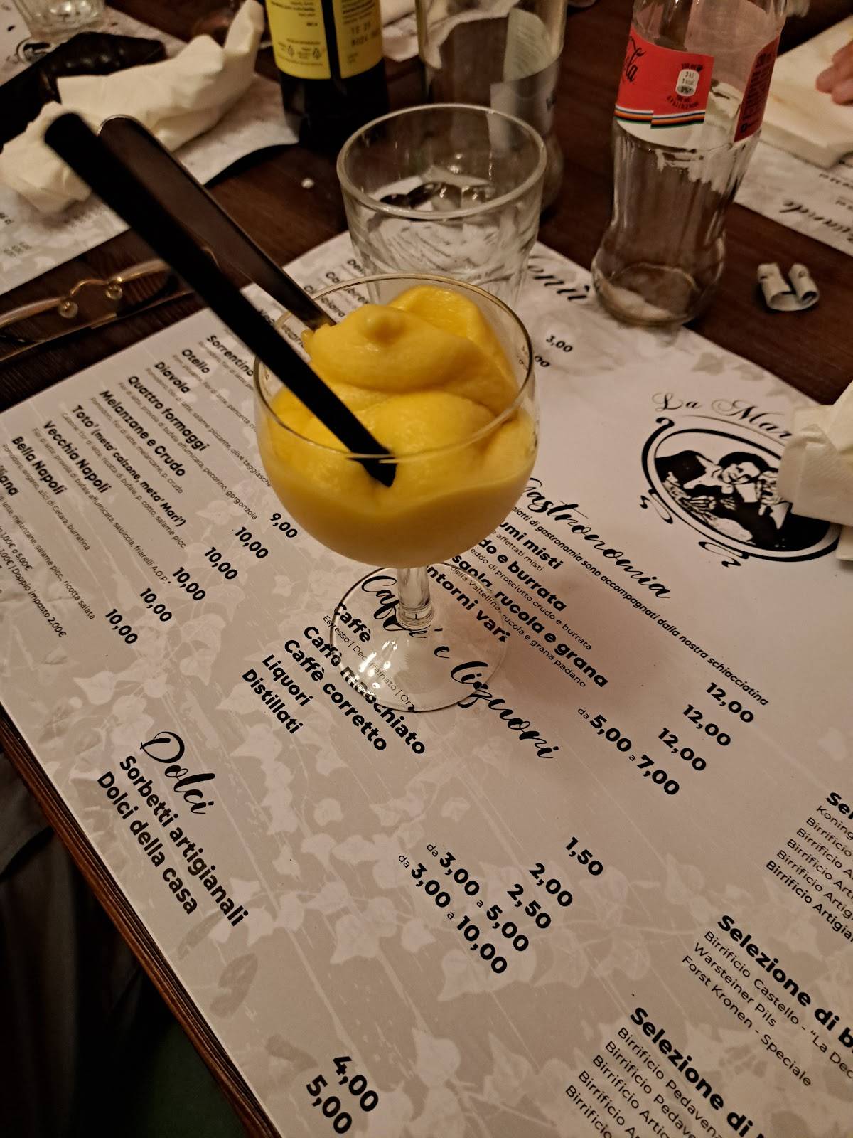 Menu di La Marì d'Otello 