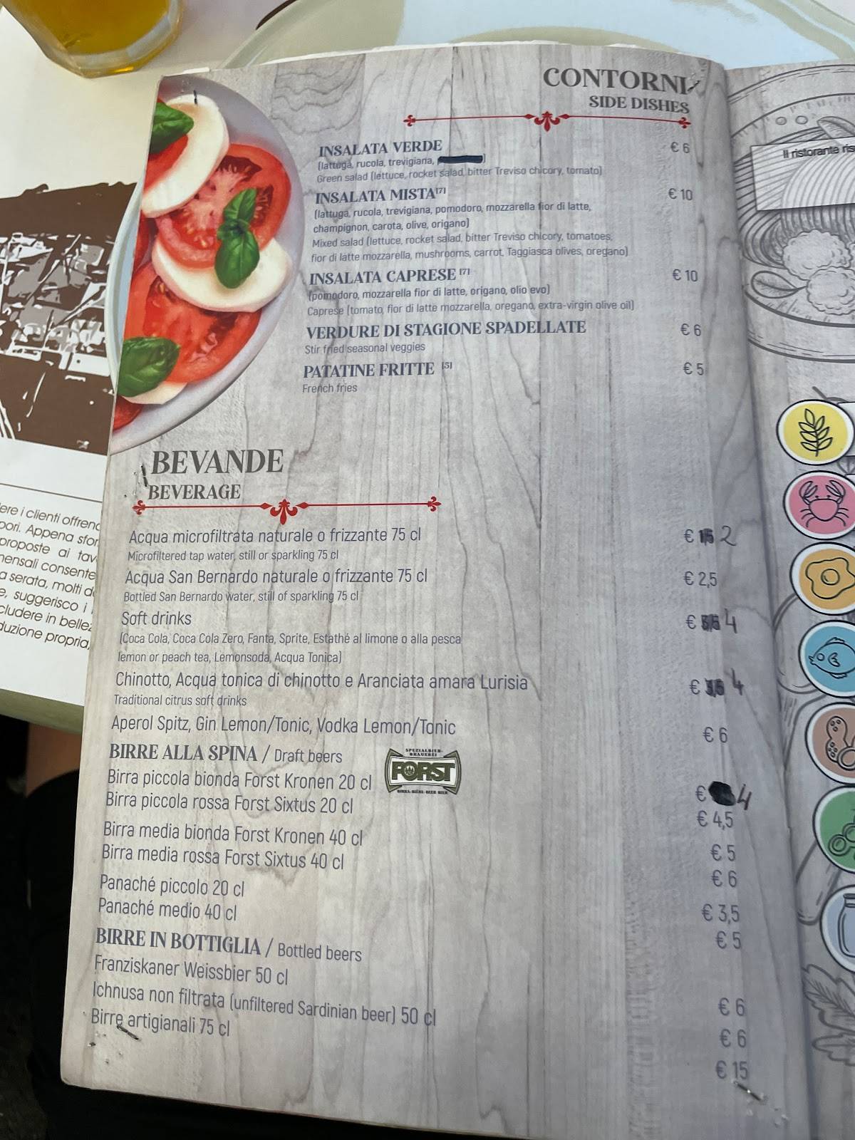 Menu di Portego De Ma 